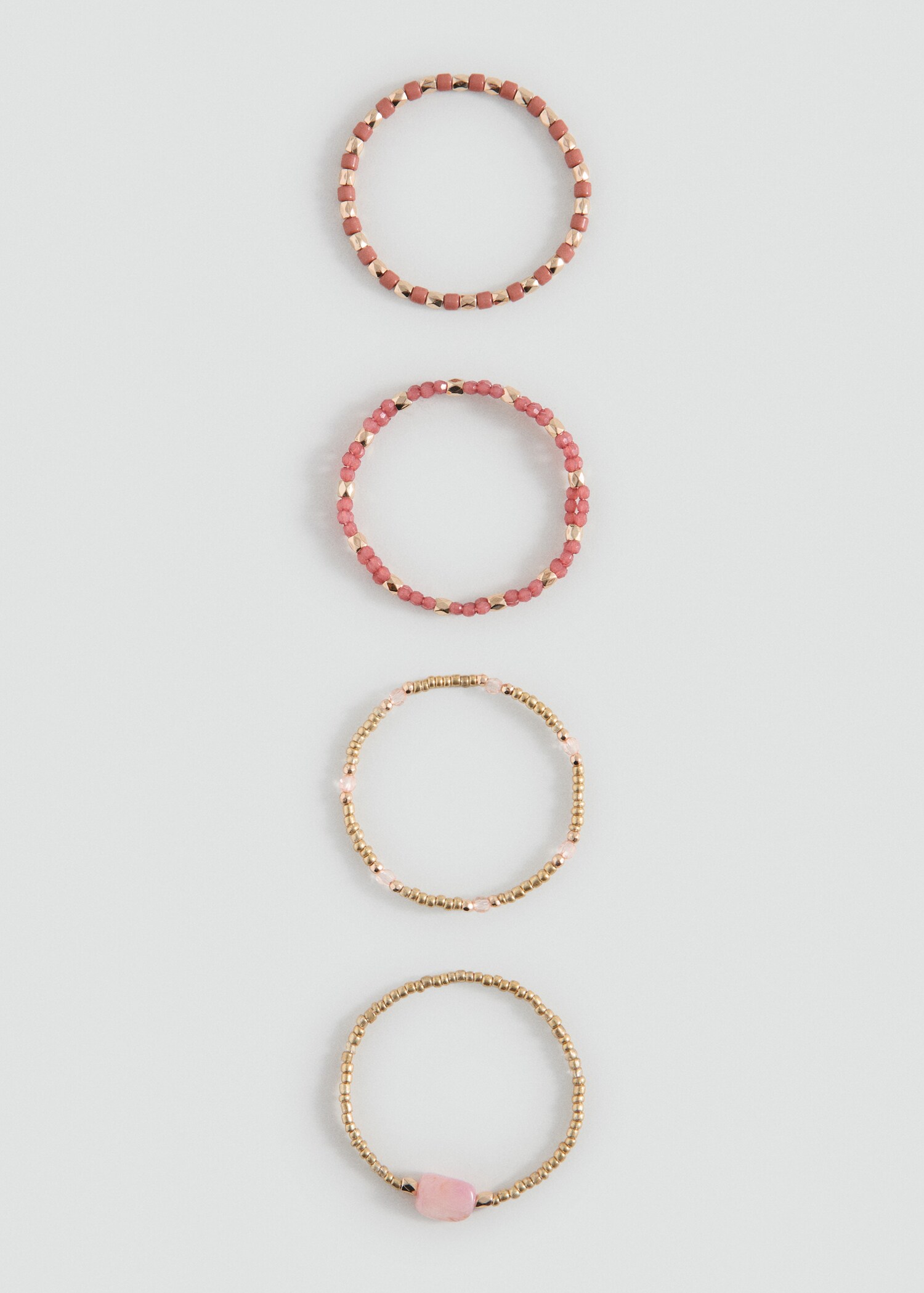 Set of 4 combined bracelets - Medium plane