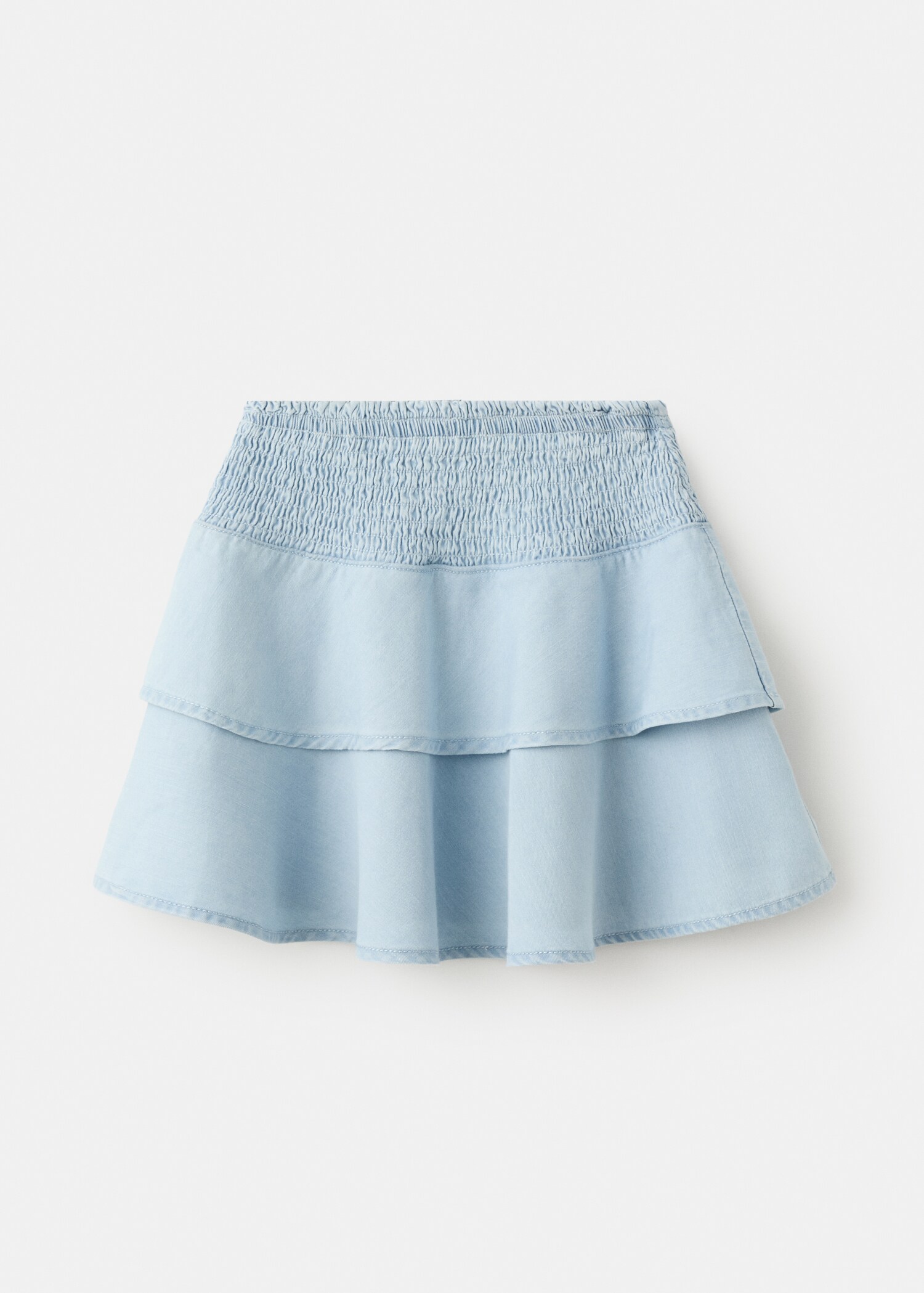Lyocell-Baumwollrock mit Rüschen - Artikel ohne Model