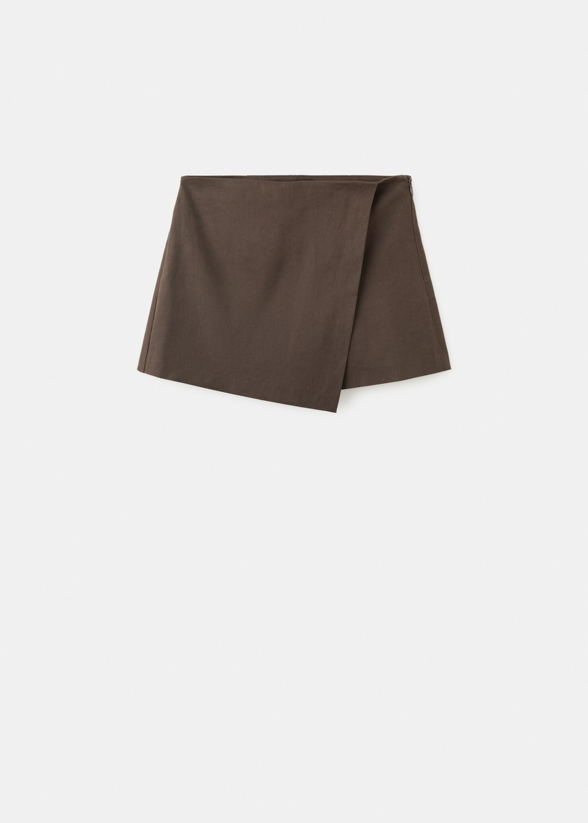 Printed skirt line - Article without model, Chocolate. Ref: 27077928-00.