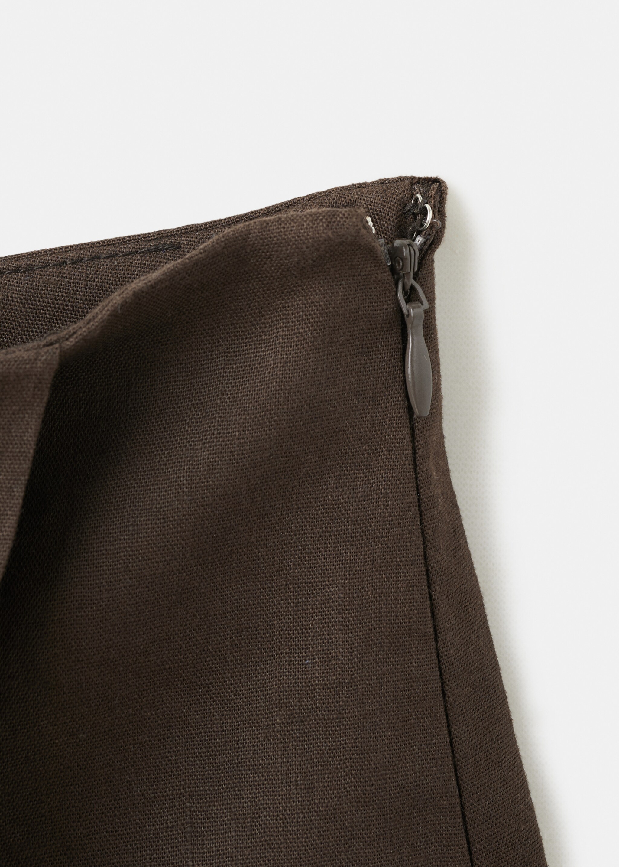 Printed skirt line - Details of the article 0, Chocolate. Ref: 27077928-00.
