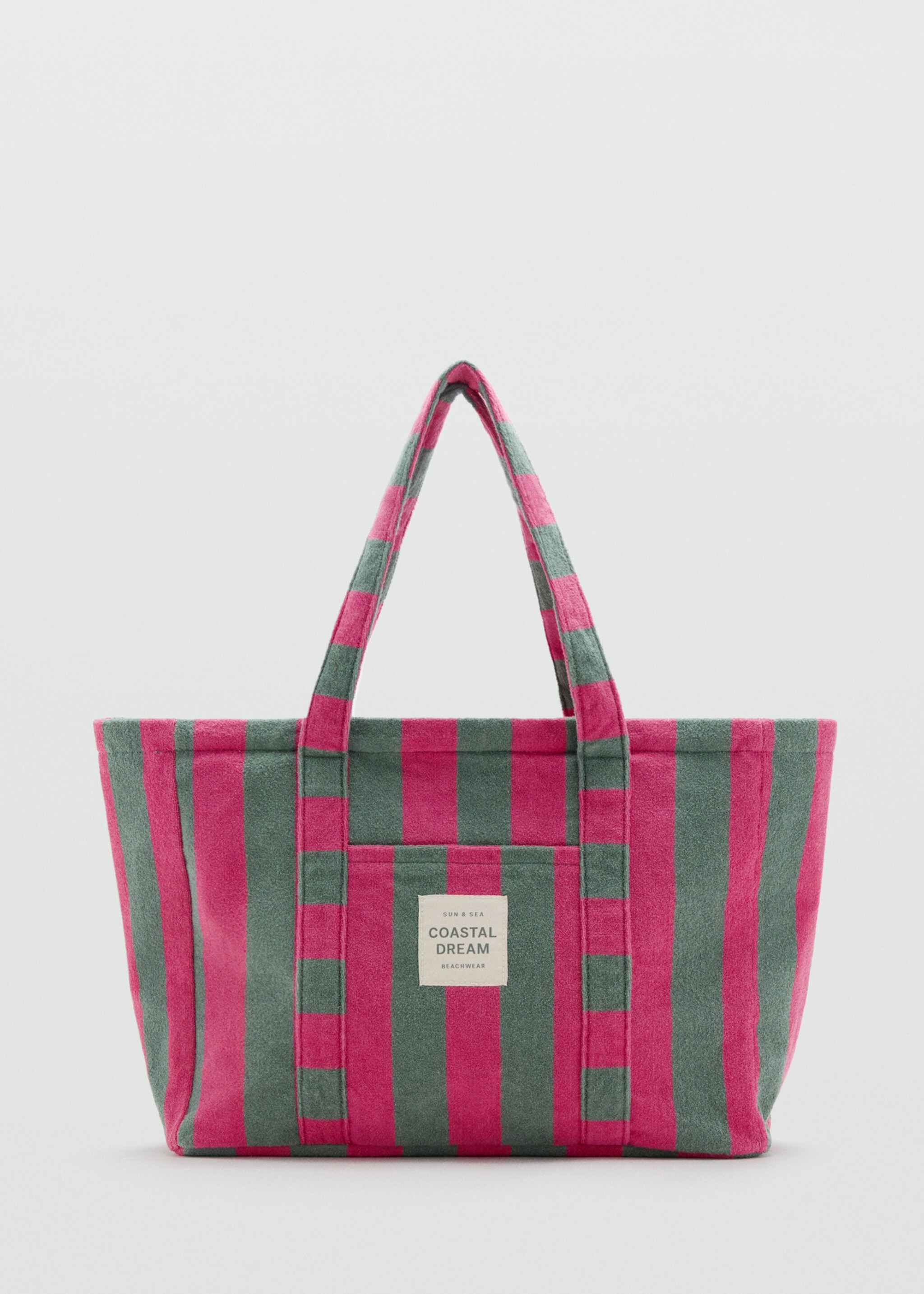 Striped maternity bag - Article without model, Green. Ref: 27078260-00.