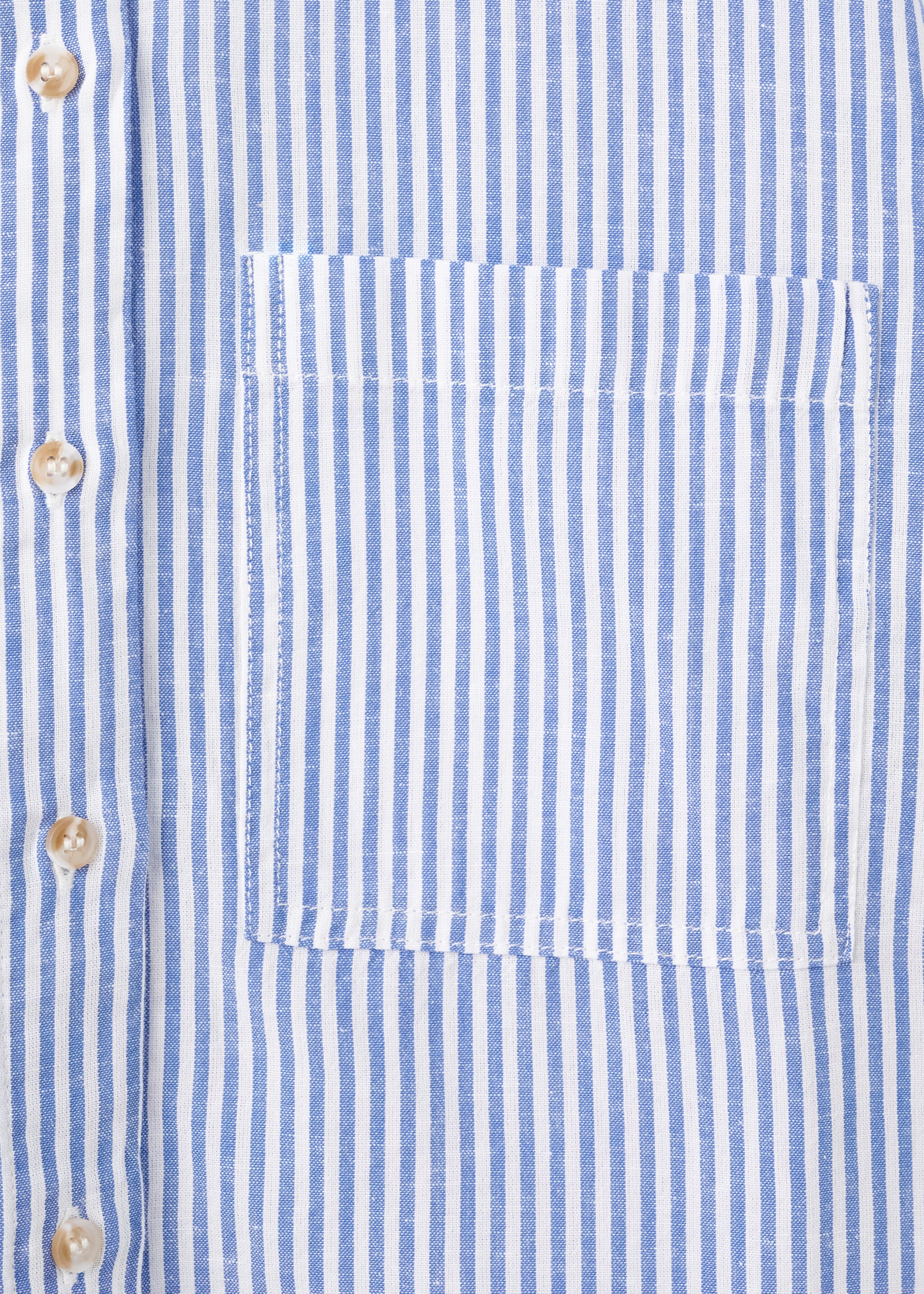 Short sleeve striped shirt - Details of the article 0, Sky Blue. Ref: 27078265-00.