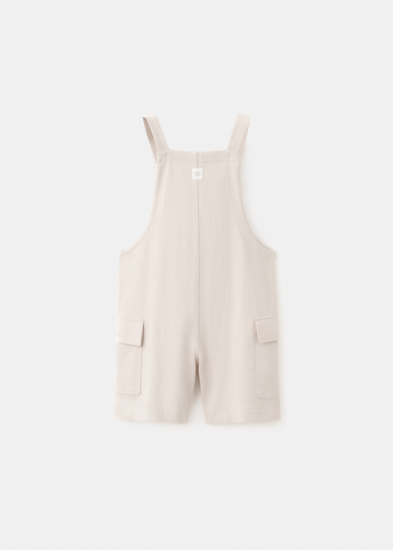 Cotton dungarees with cargo pockets - Reverse of the article