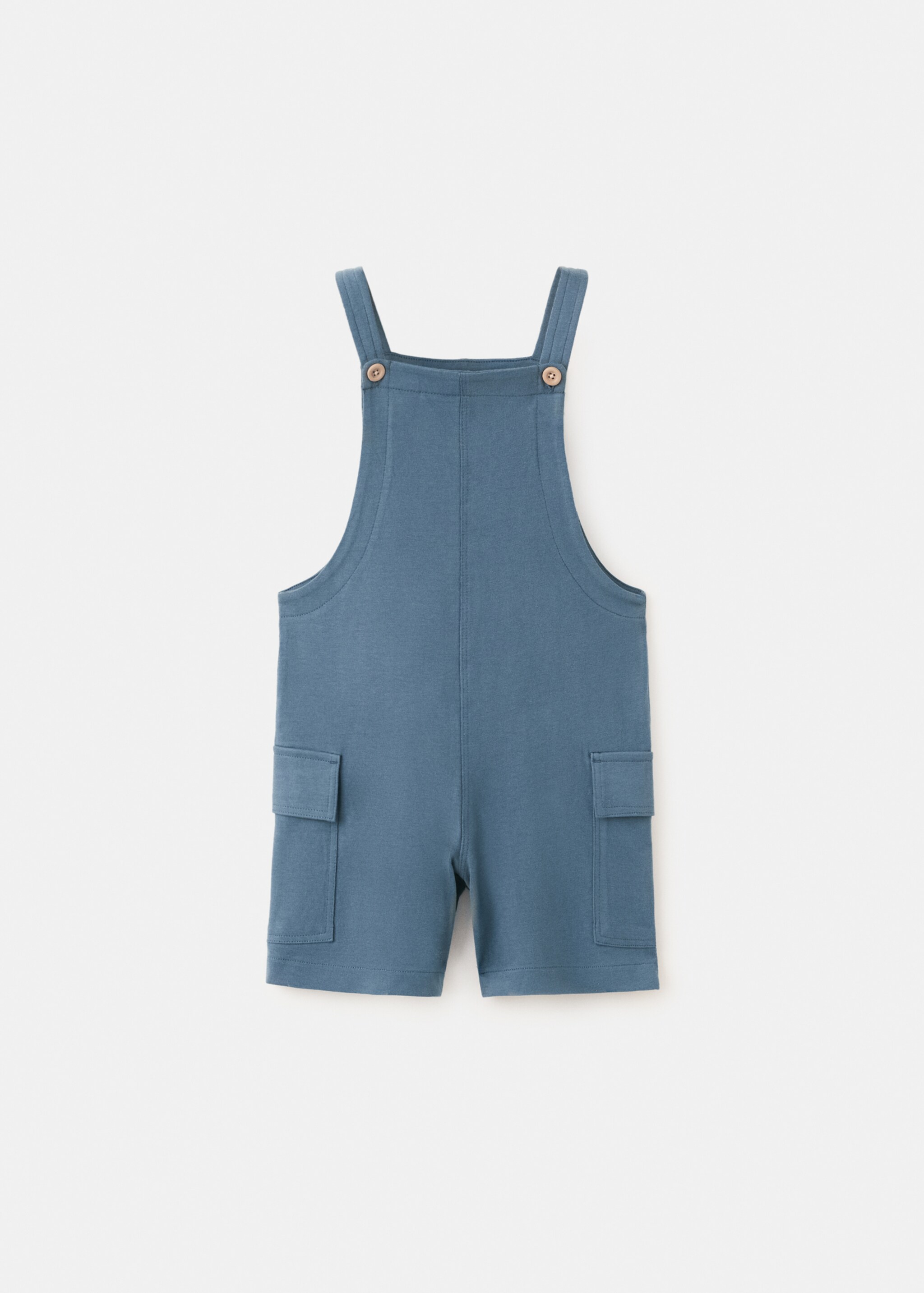 Cotton dungarees with cargo pockets - Article without model, Blue. Ref: 27078271-00.