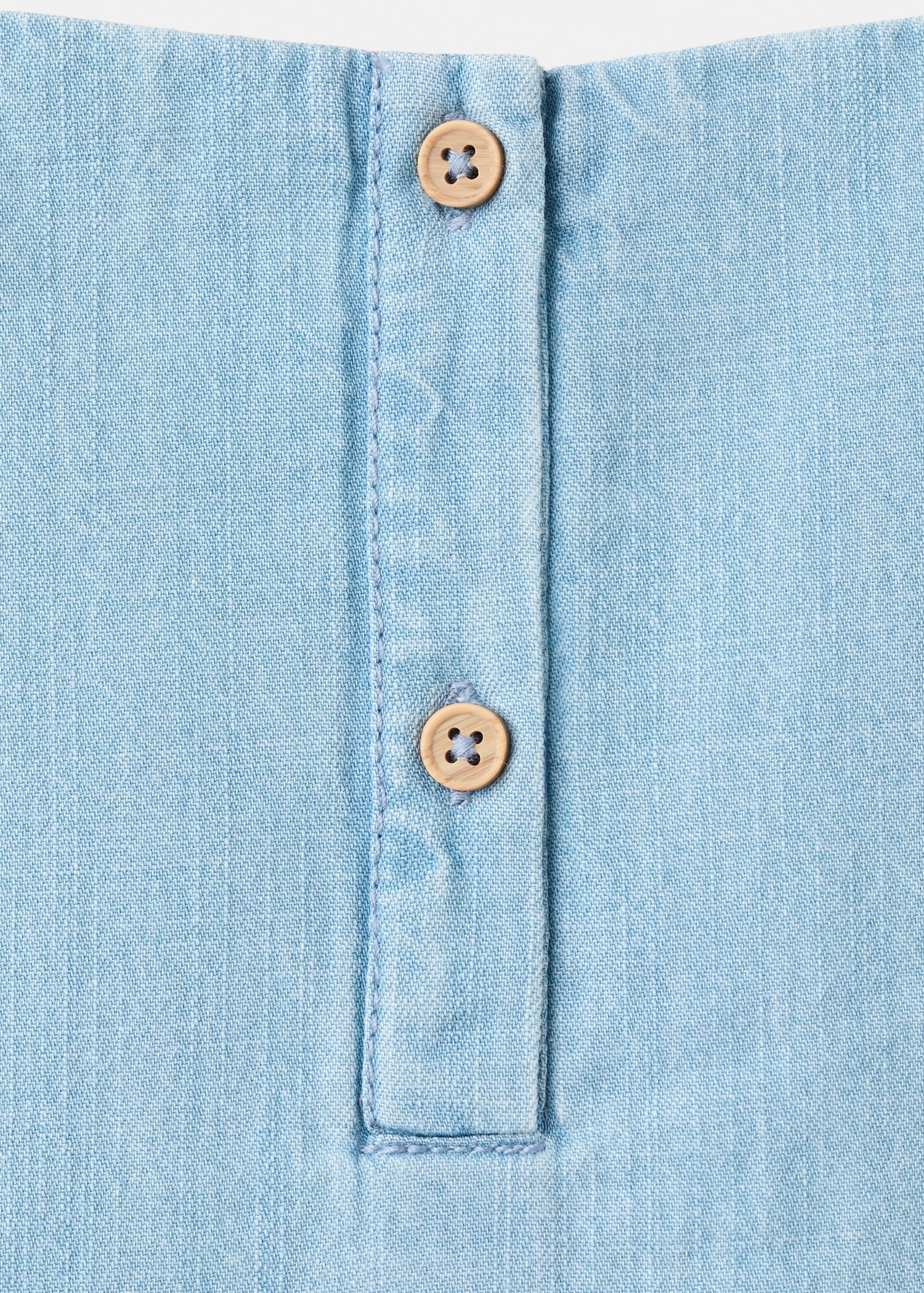Short denim dress - Details of the article 0