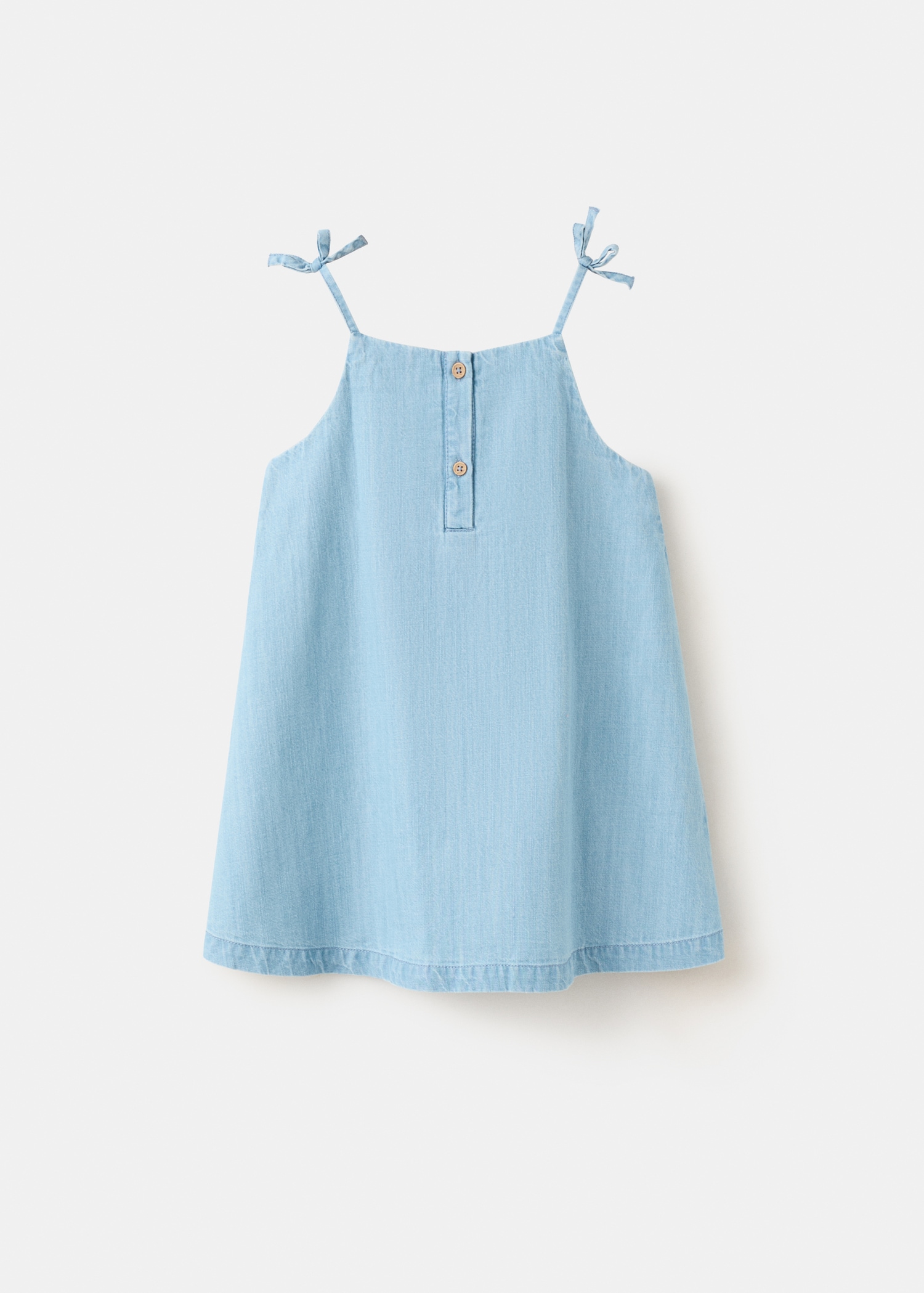 Short denim dress - Reverse of the article