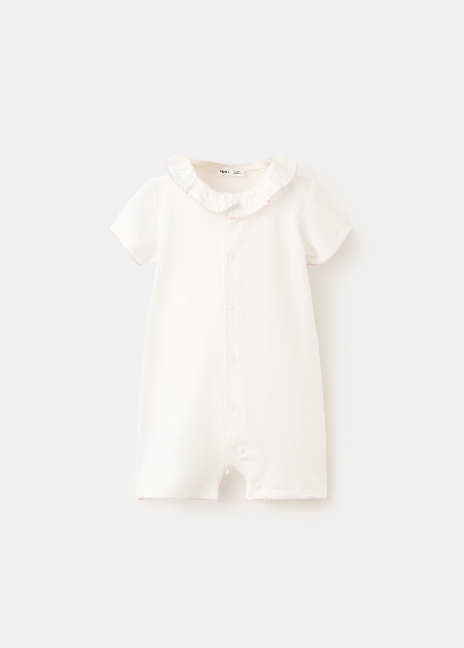 Cotton babydoll collar pyjama - Article without model