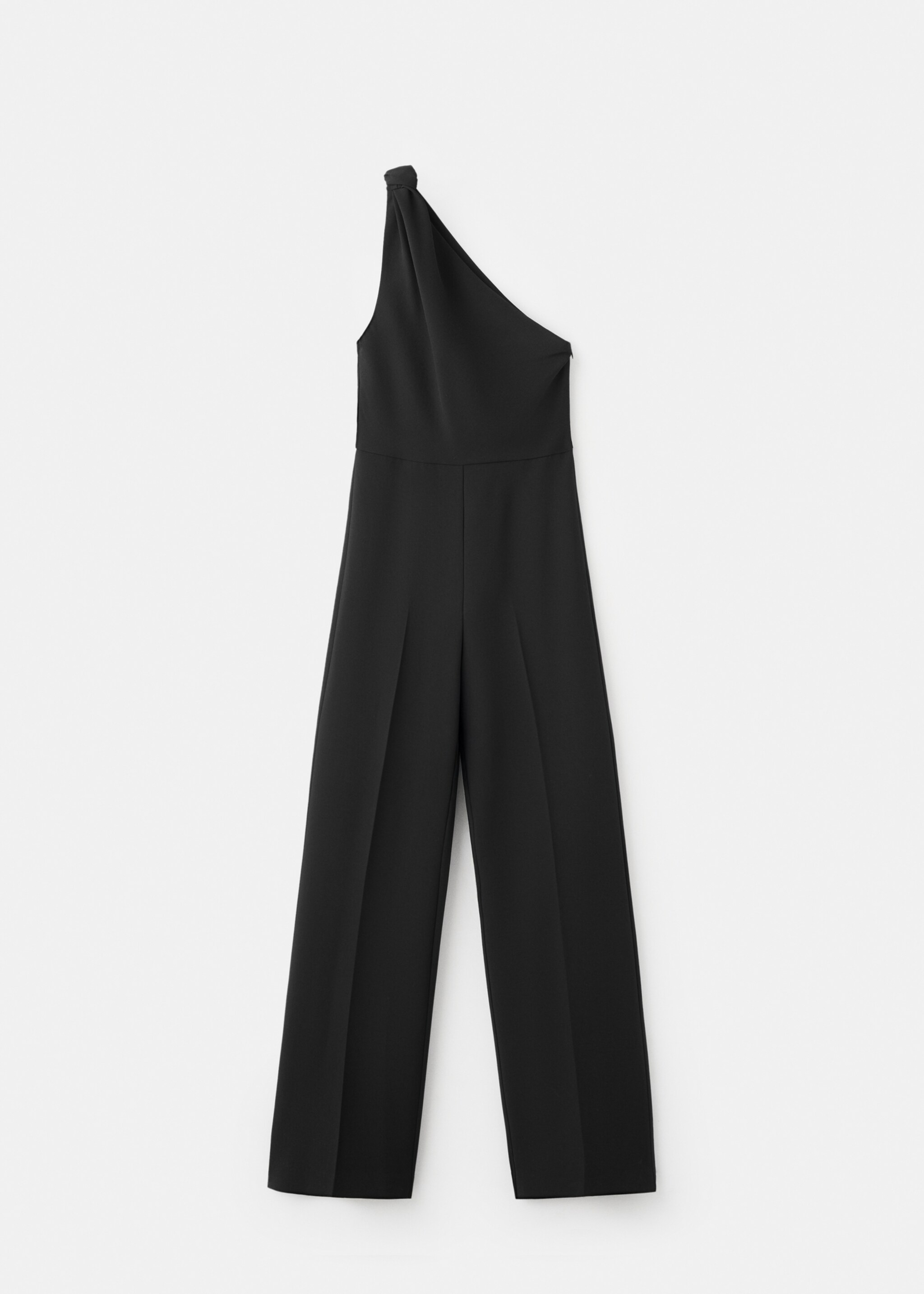 Long jumpsuit with knot - Article without model, Black. Ref: 27078661-00.