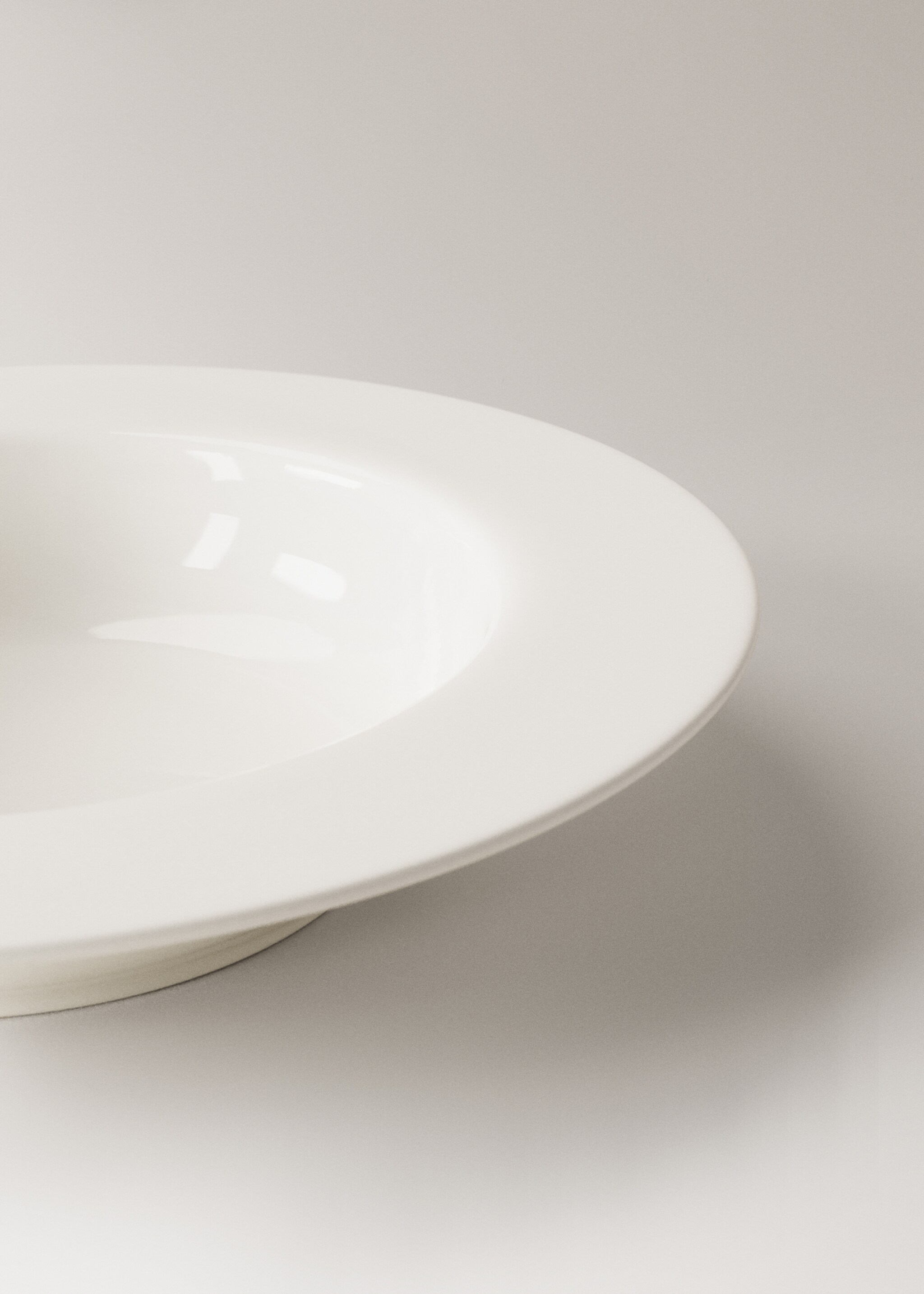 Πιάτο βαθύ Bone China Ultralight - Λεπτομέρεια του προϊόντος 3, Λευκό. Ref: 27081167-00.