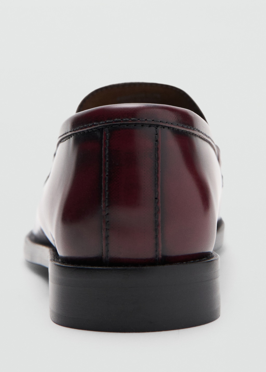 Mango Gathered leather moccasin