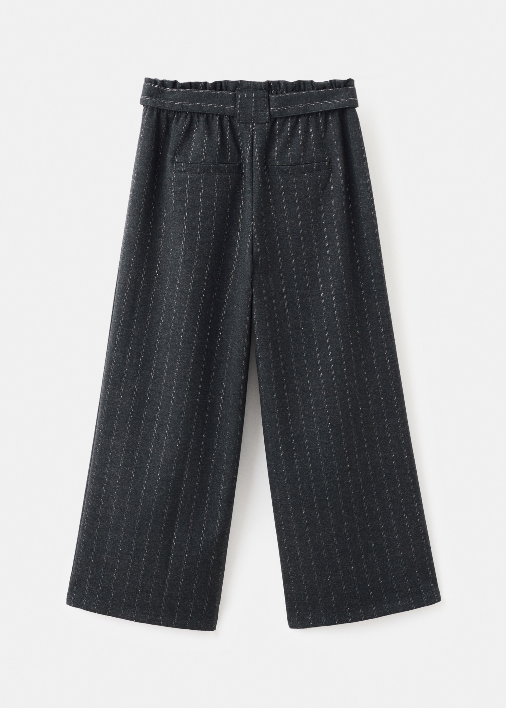 Lurex stripe trousers - Reverse of the article, Grey. Ref: 27081169-00.