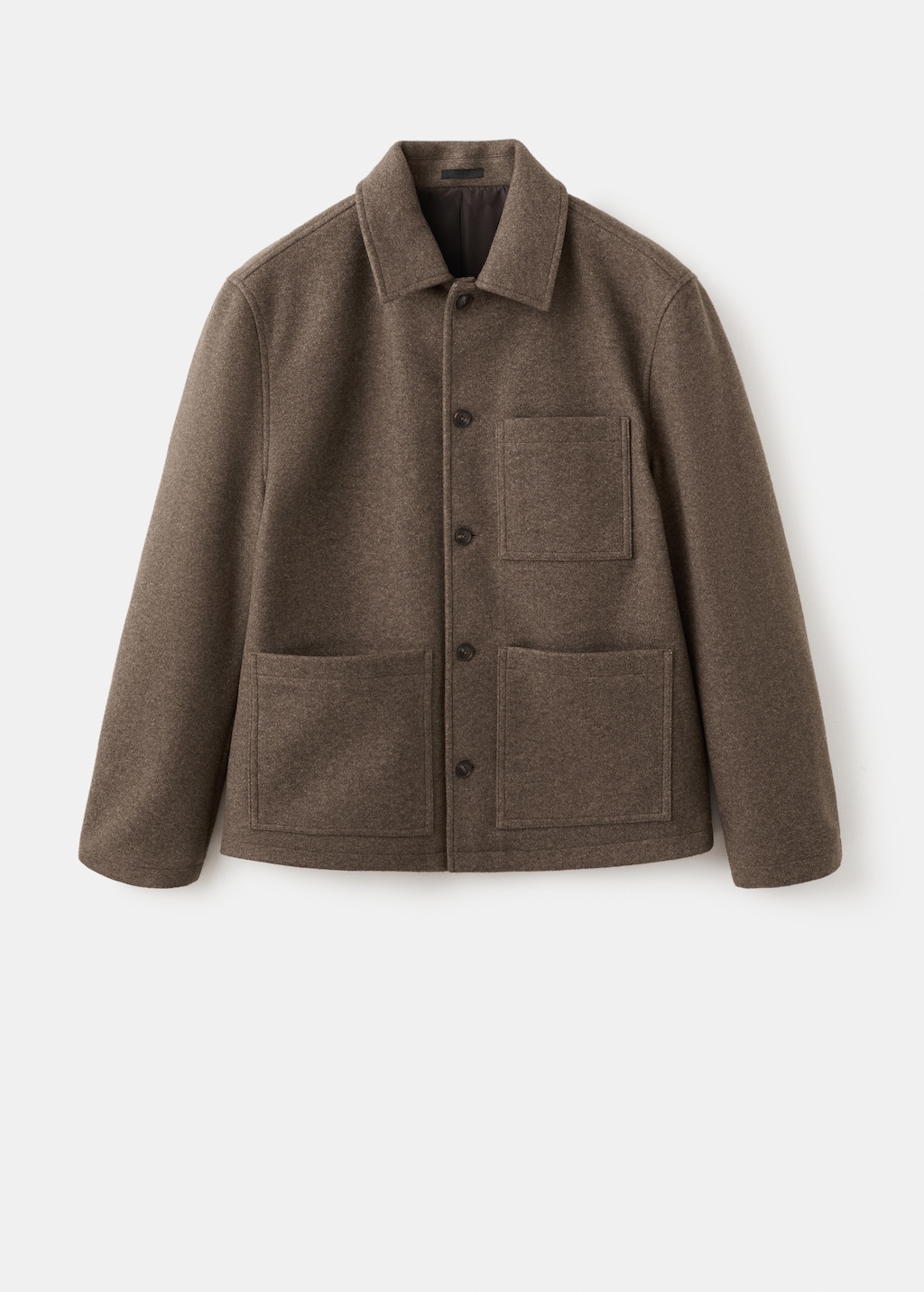 Wool coat with pockets