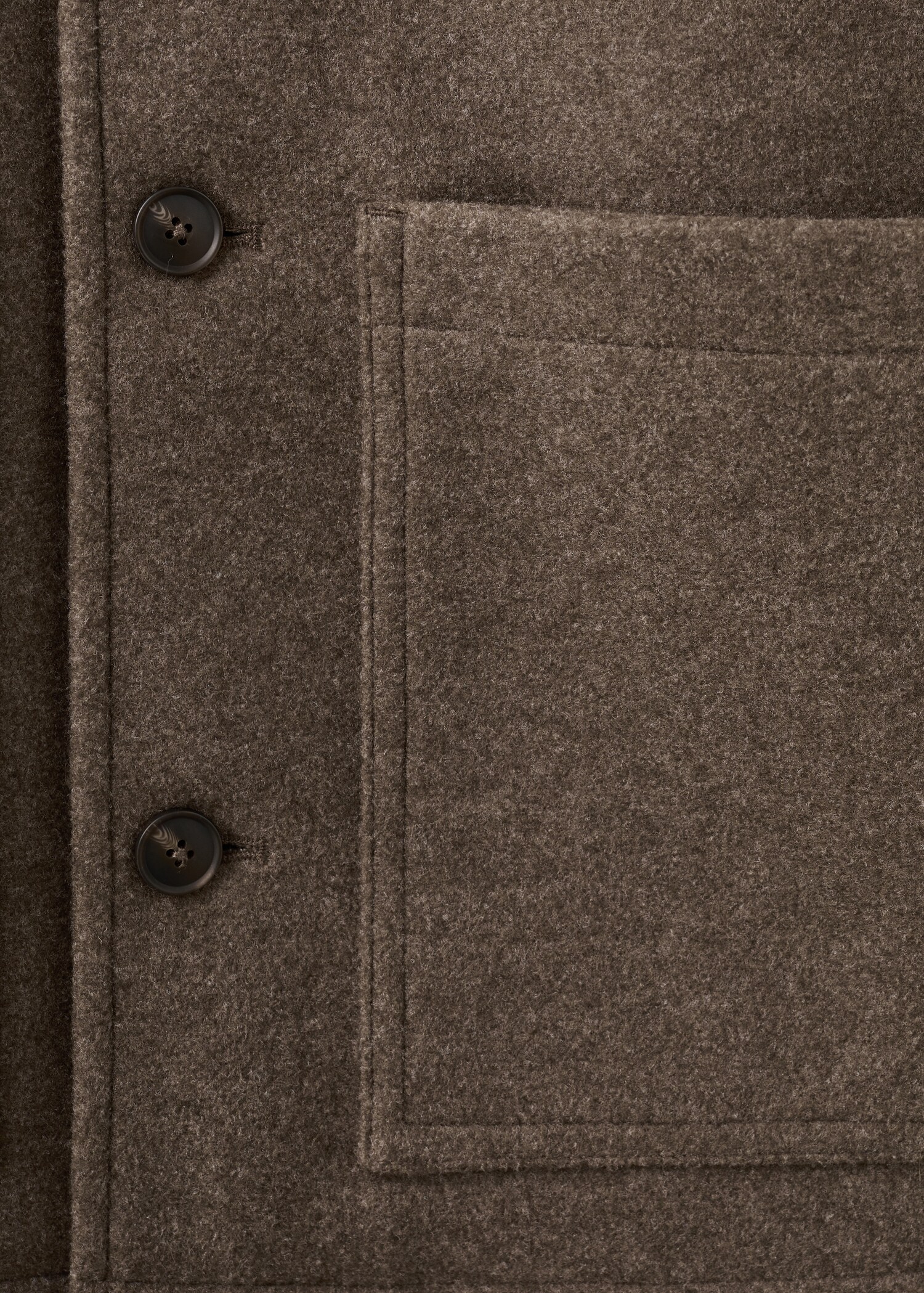 Wool coat with pockets - Details of the article 0