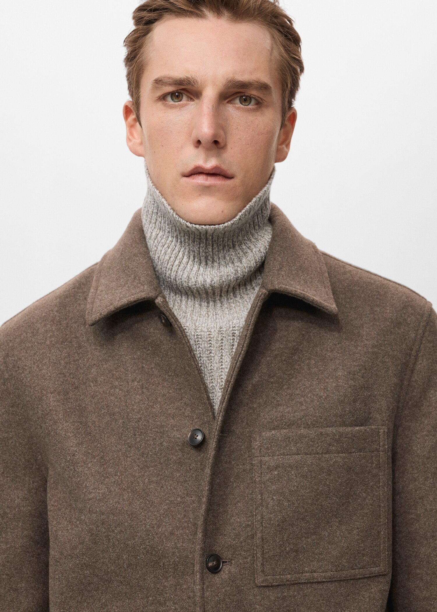 Wool coat with pockets - Details of the article 1