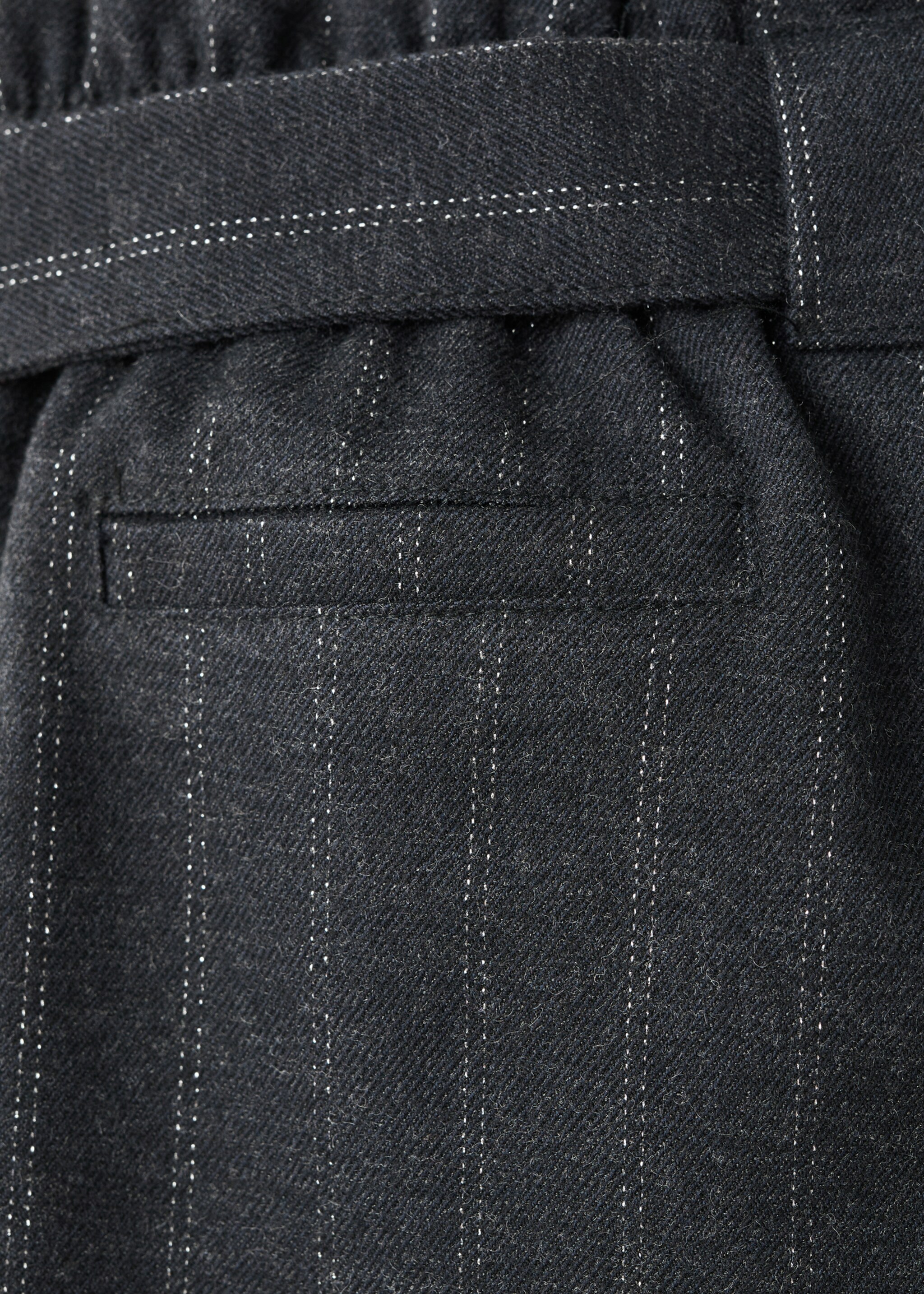 سروال به عقدة أنشوطية مخطط - تفاصيل المنتج 0, رمادي. Ref: 27081177-00.