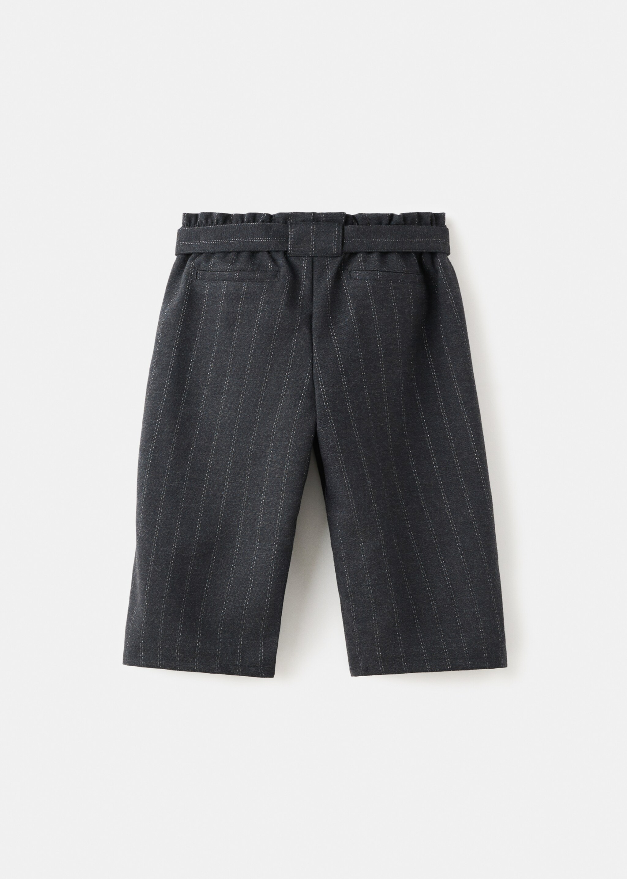 سروال به عقدة أنشوطية مخطط - الجهة الخلفية للمنتج, رمادي. Ref: 27081177-00.