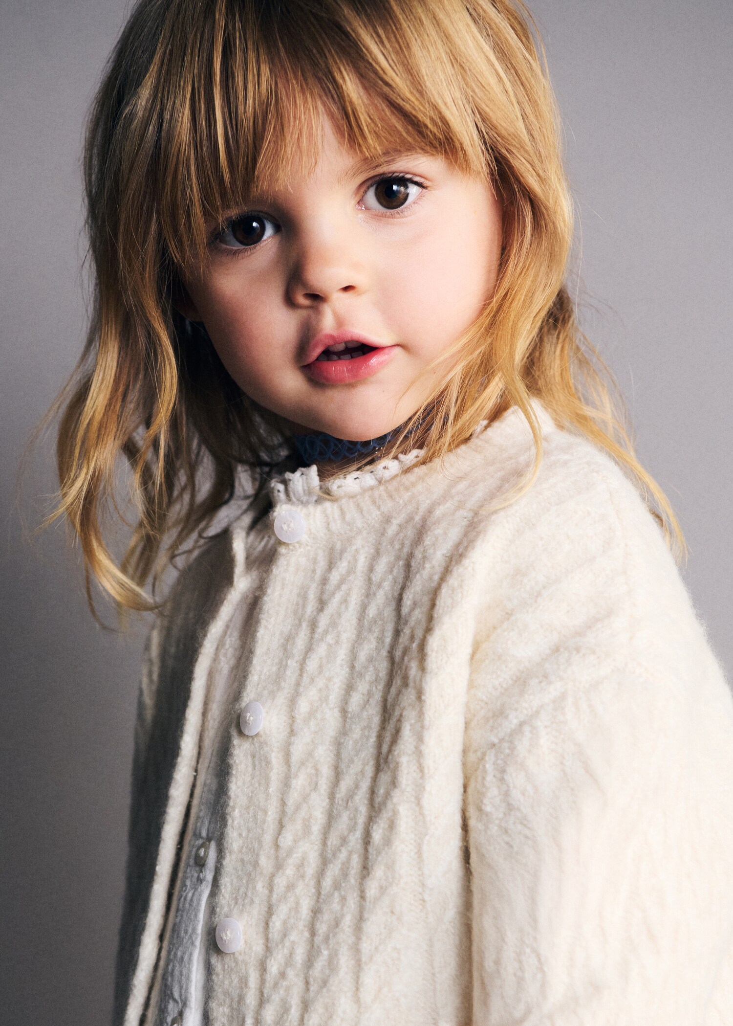 Cable-knit cardigan - Details of the article 1