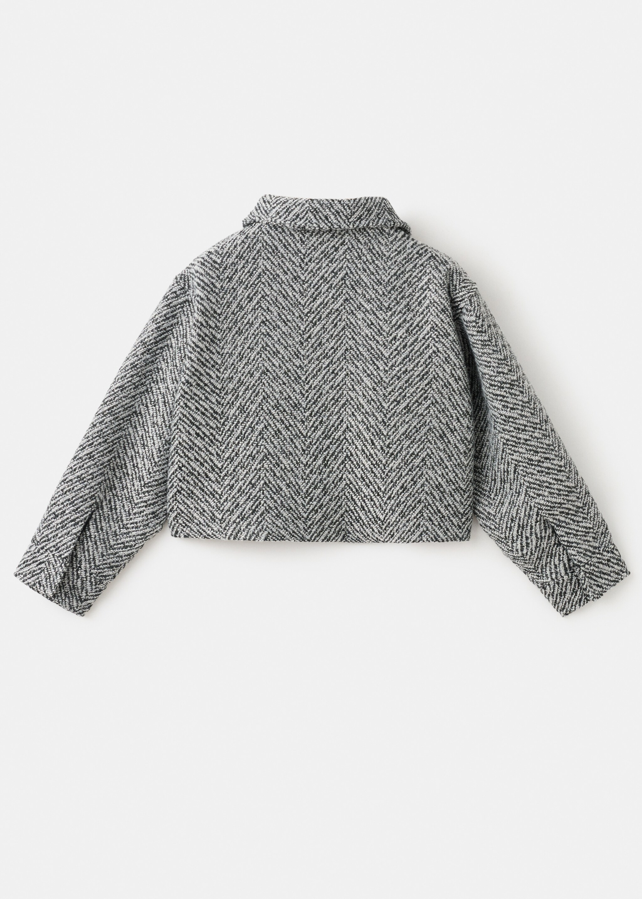 Tweed jacket with lurex details - Reverse of the article, Blue. Ref: 27081181-00.