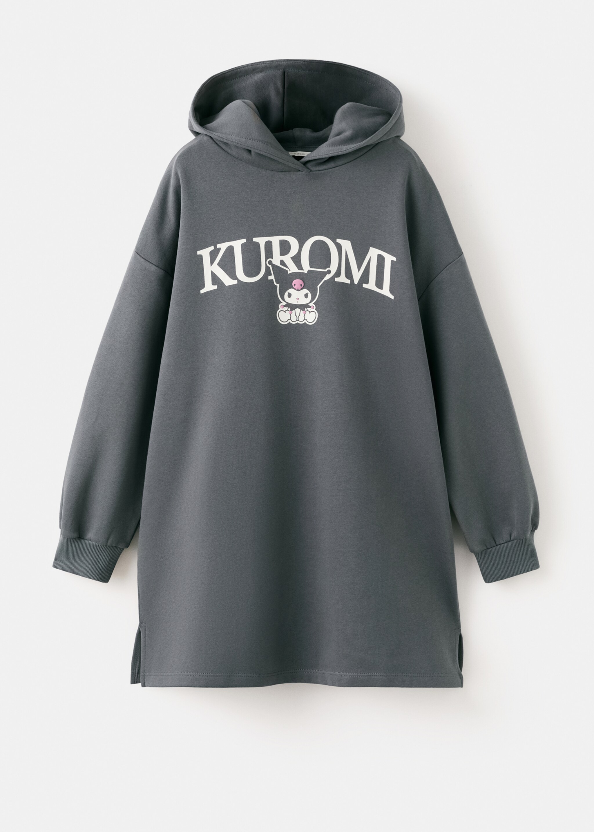 Kuromi sweatshirt dress - Article without model, Charcoal. Ref: 27081183-00.