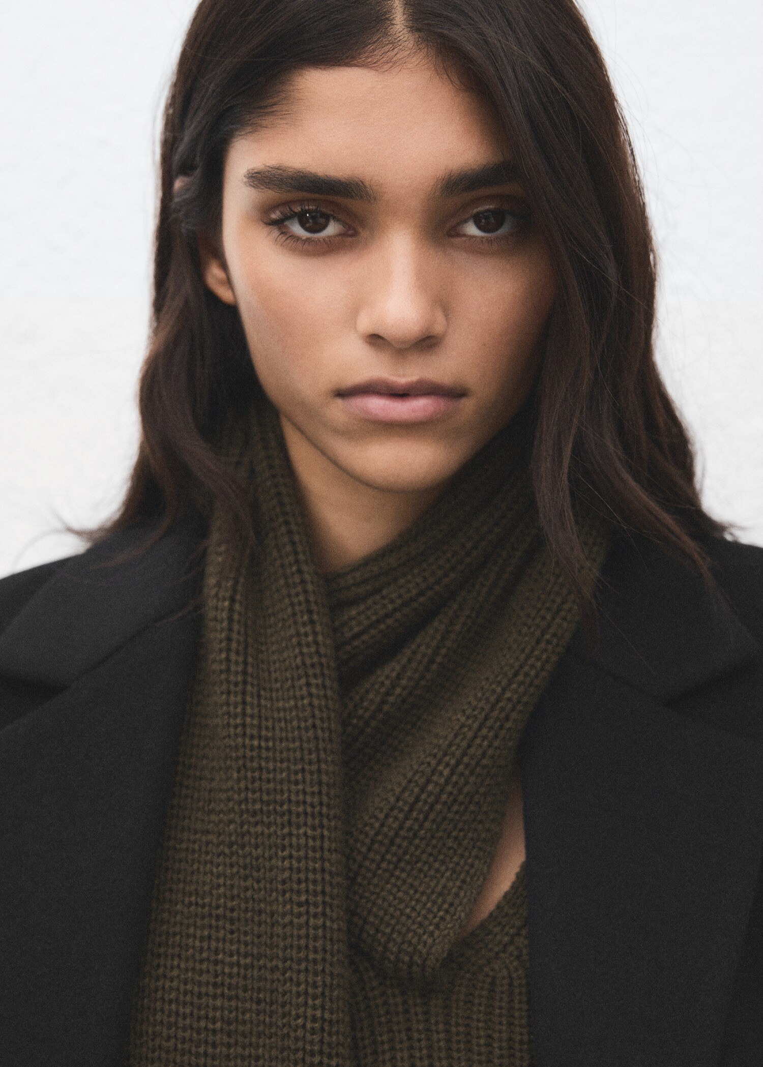 Double-breasted wool blend coat - Details of the article 1