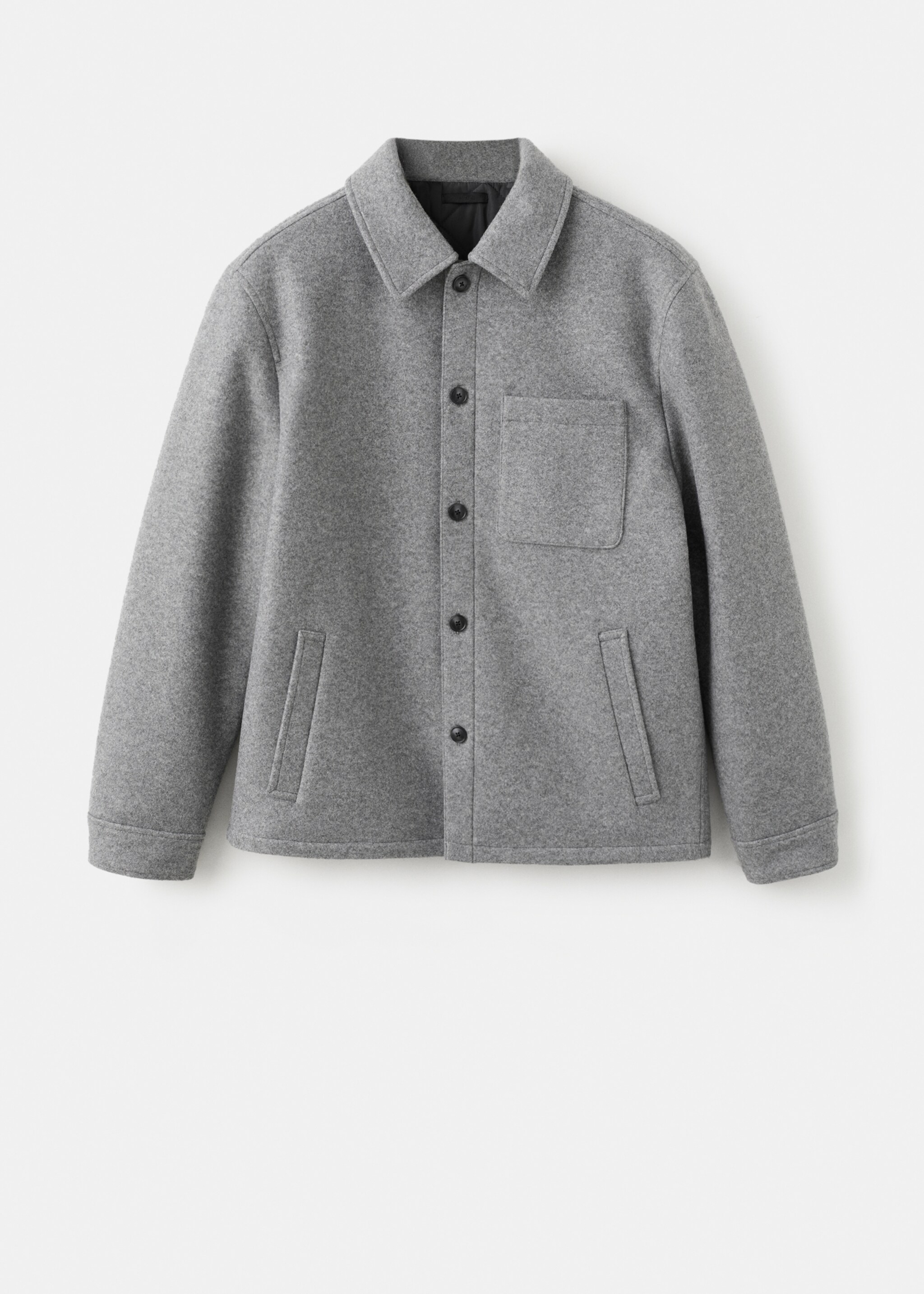 Chaqueta acolchada paño - Artículo sin modelo, Gris medio vigoré. Ref: 27081187-00.