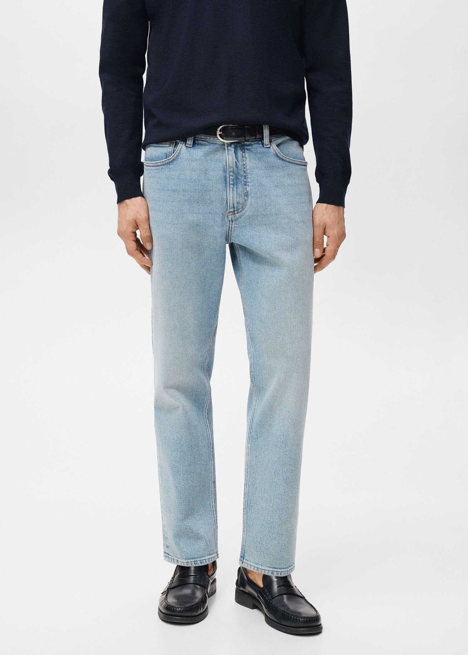 Ben cropped tapered-fit jeans - Medium plane