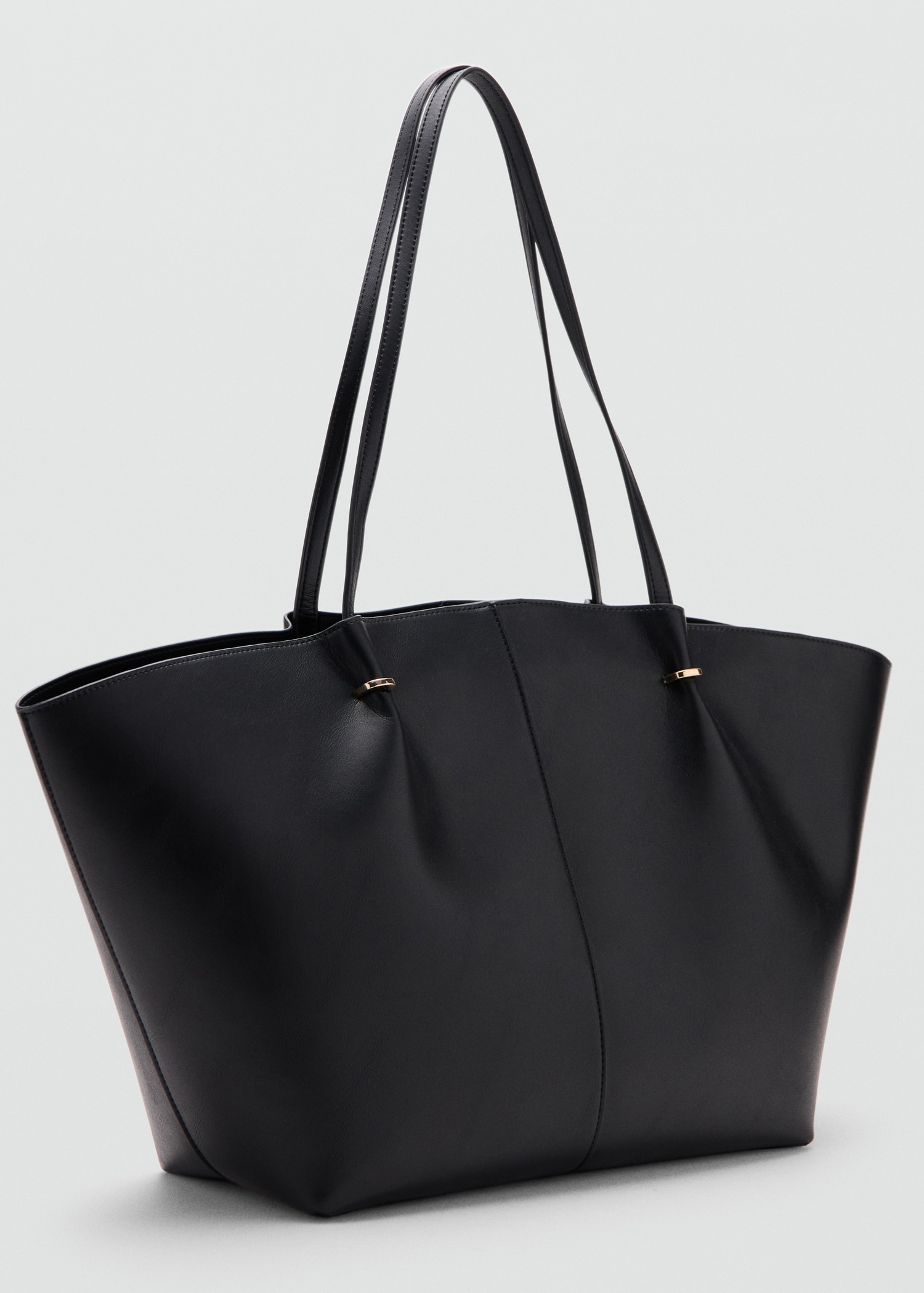 Shopper-Tasche mit Metalldetails - Mittlere Ansicht