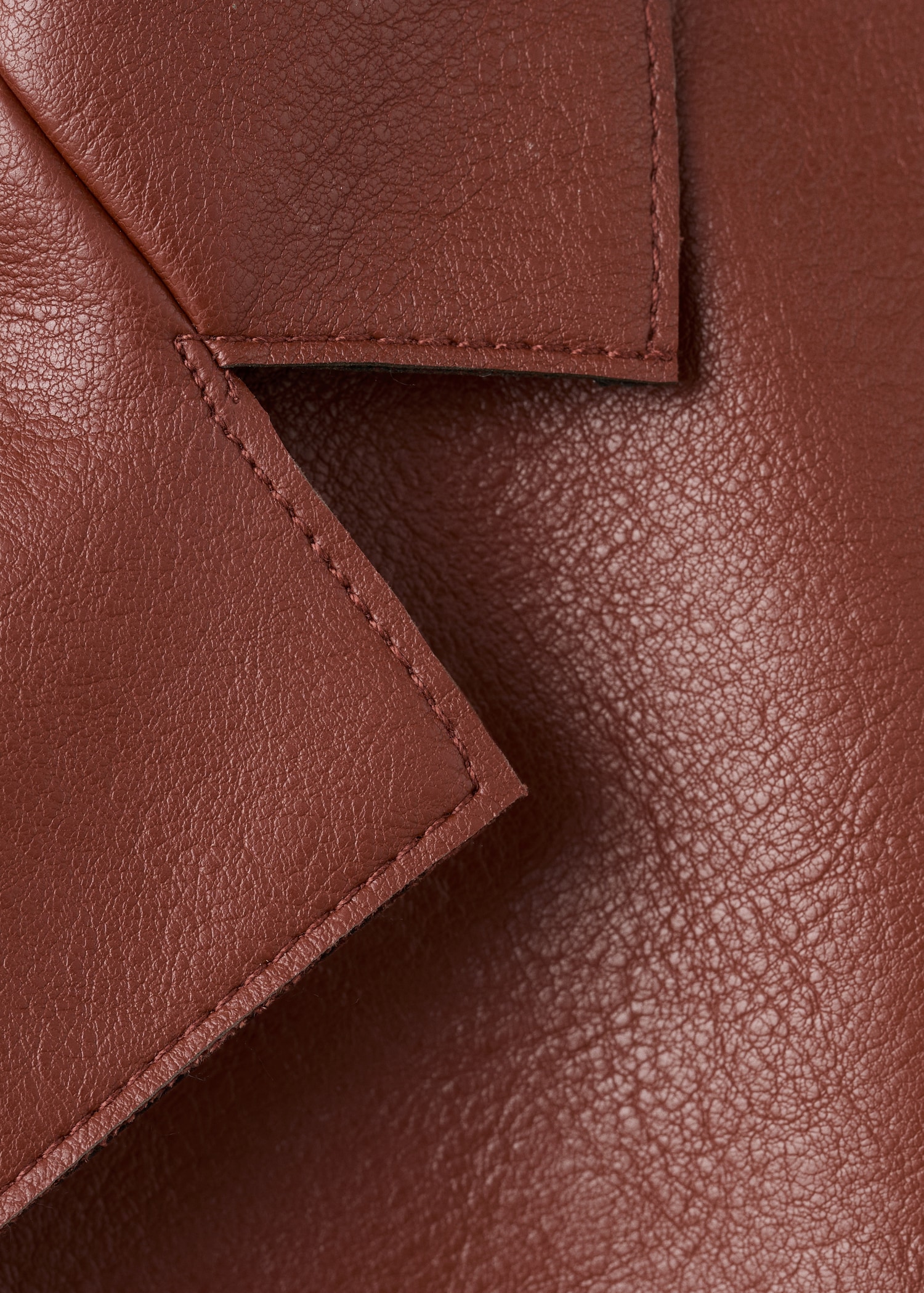 Faux-leather jacket with pockets - Details of the article 0