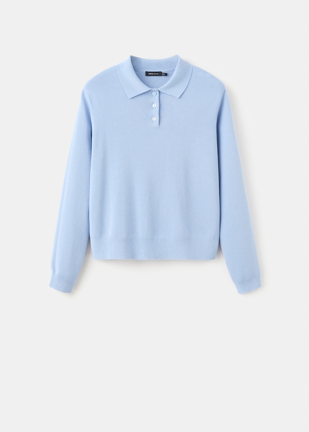 Mango Polo collar wool sweater