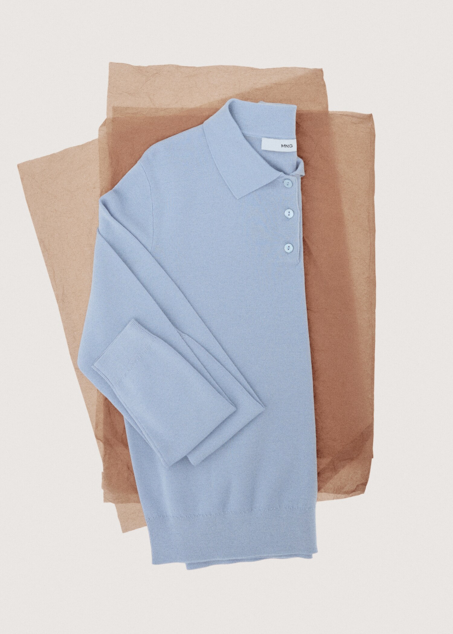 Polo collar wool sweater - Details of the article 7