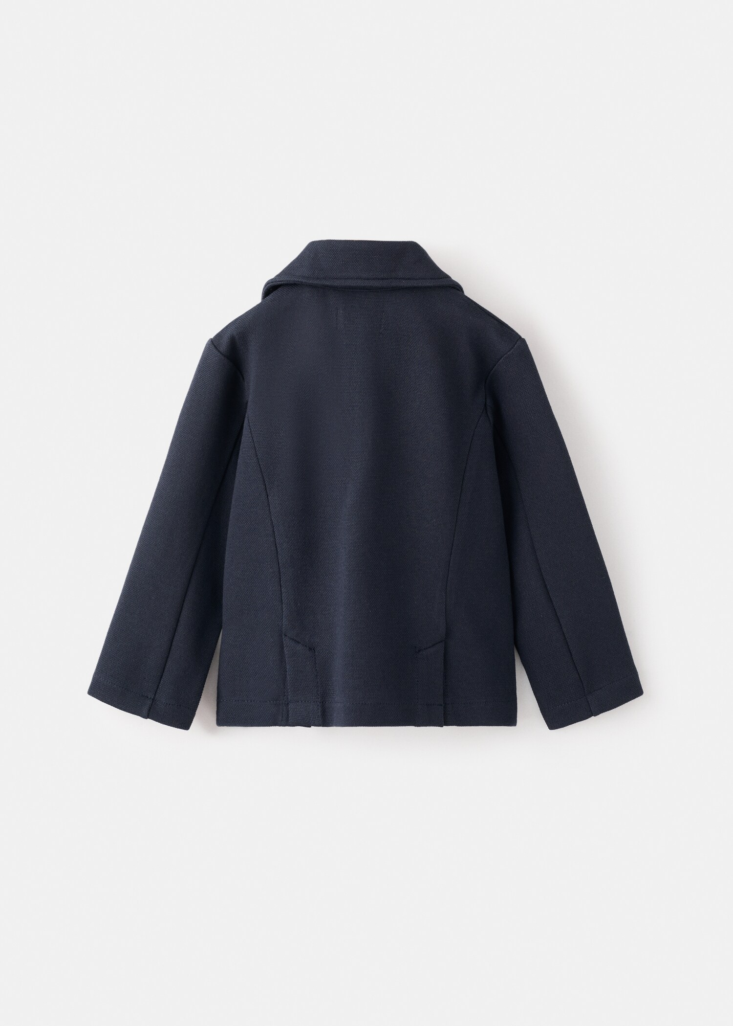 Cotton-blend piqué blazer - Reverse of the article