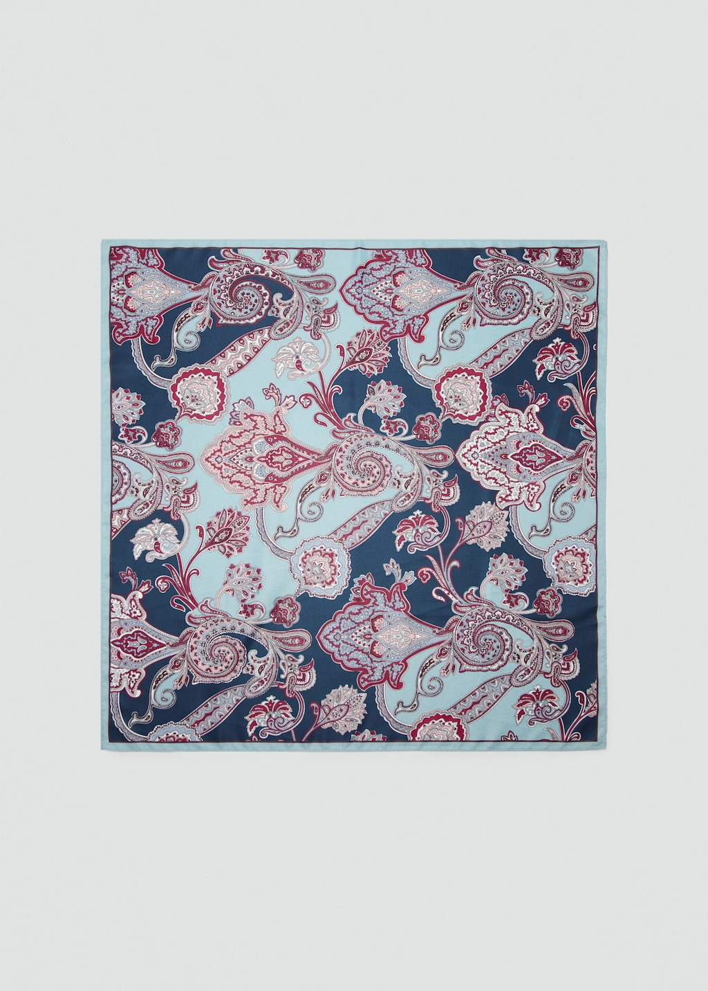 Paisley satin scarf