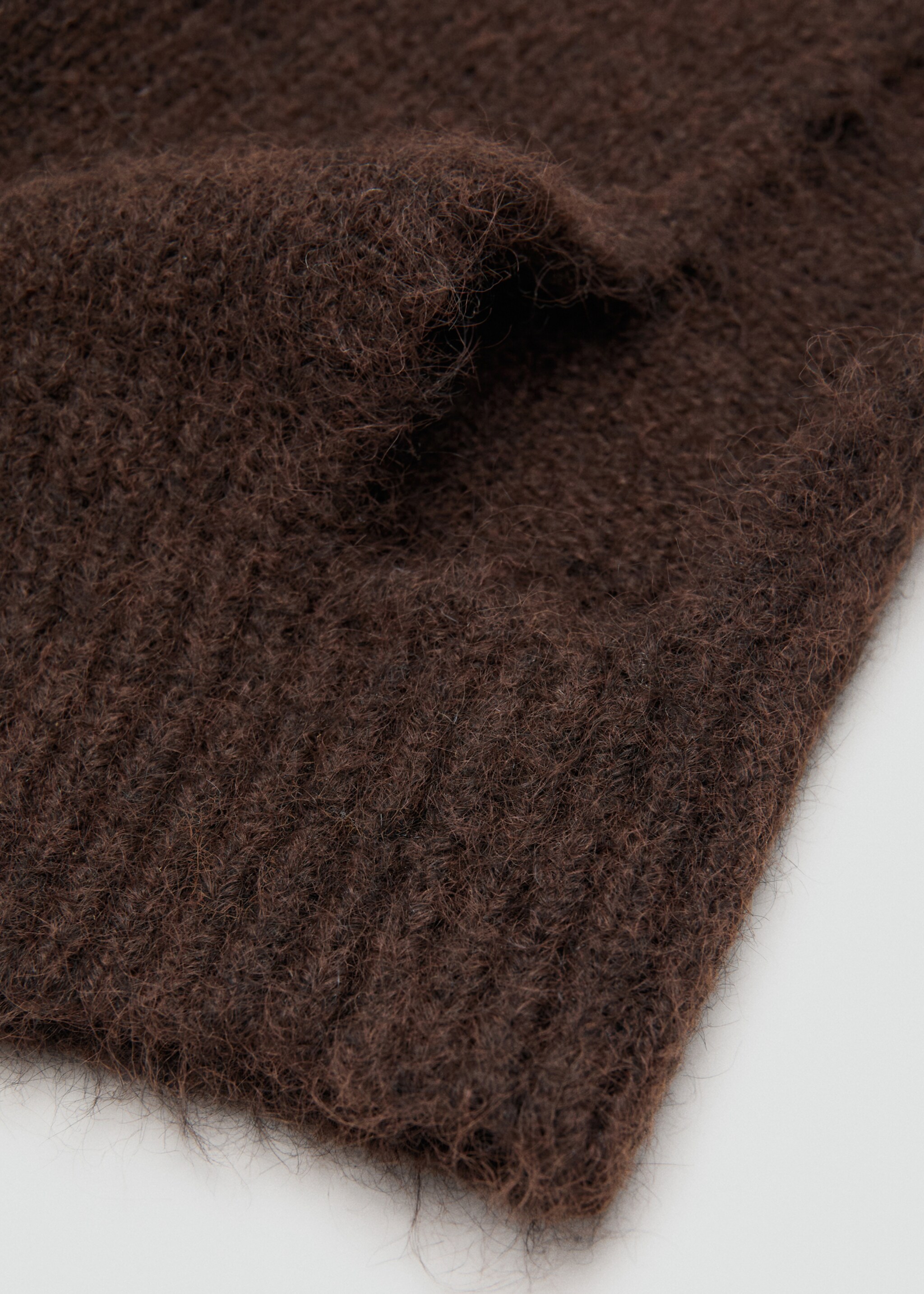 Cagoule maille - Plan moyen, Chocolat. Ref: 27081195-00.
