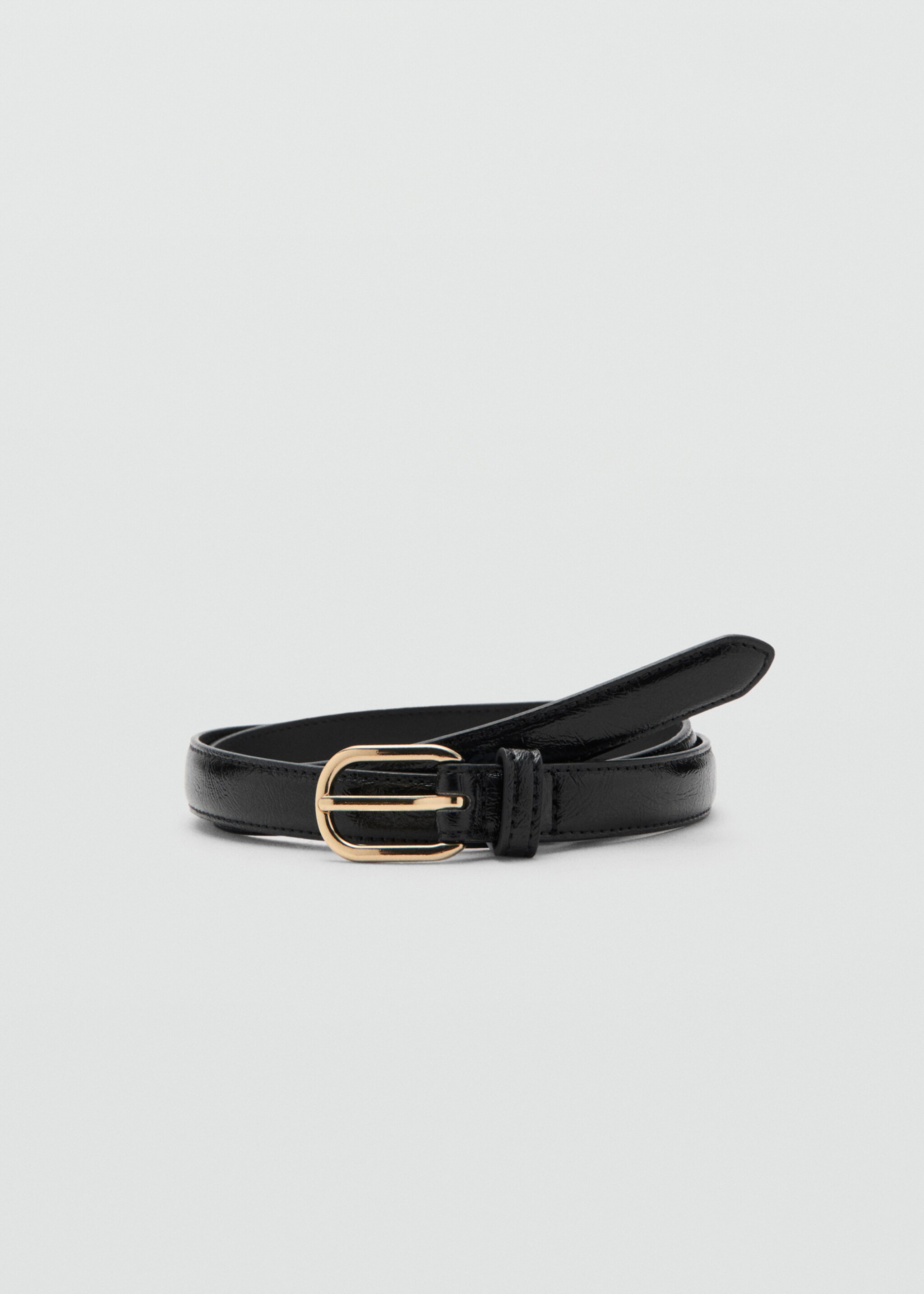 Metal buckle belt - Article without model, Black. Ref: 27081199-00.
