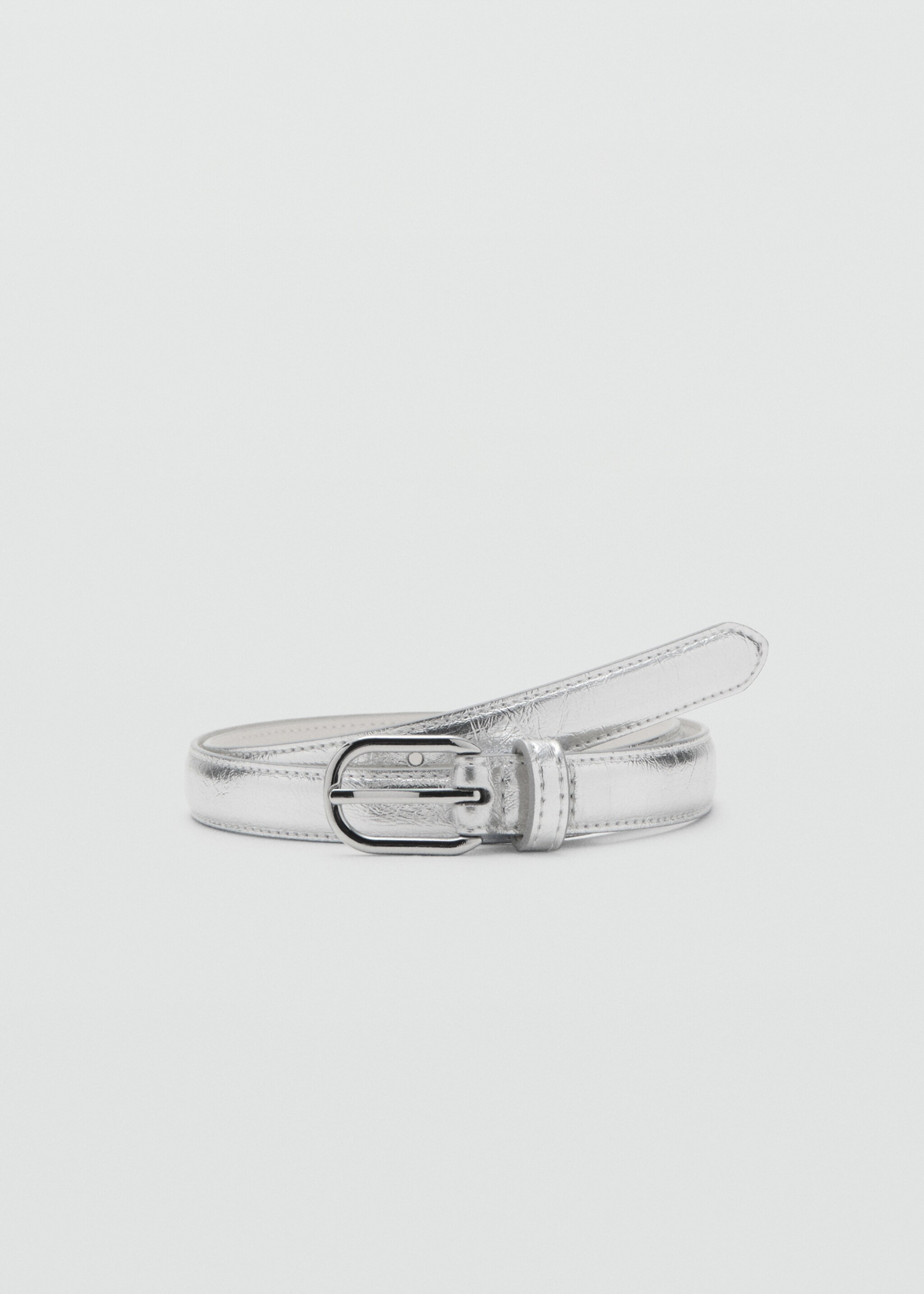 Cinturón hebilla metálica - Artículo sin modelo, Plata. Ref: 27081199-00.