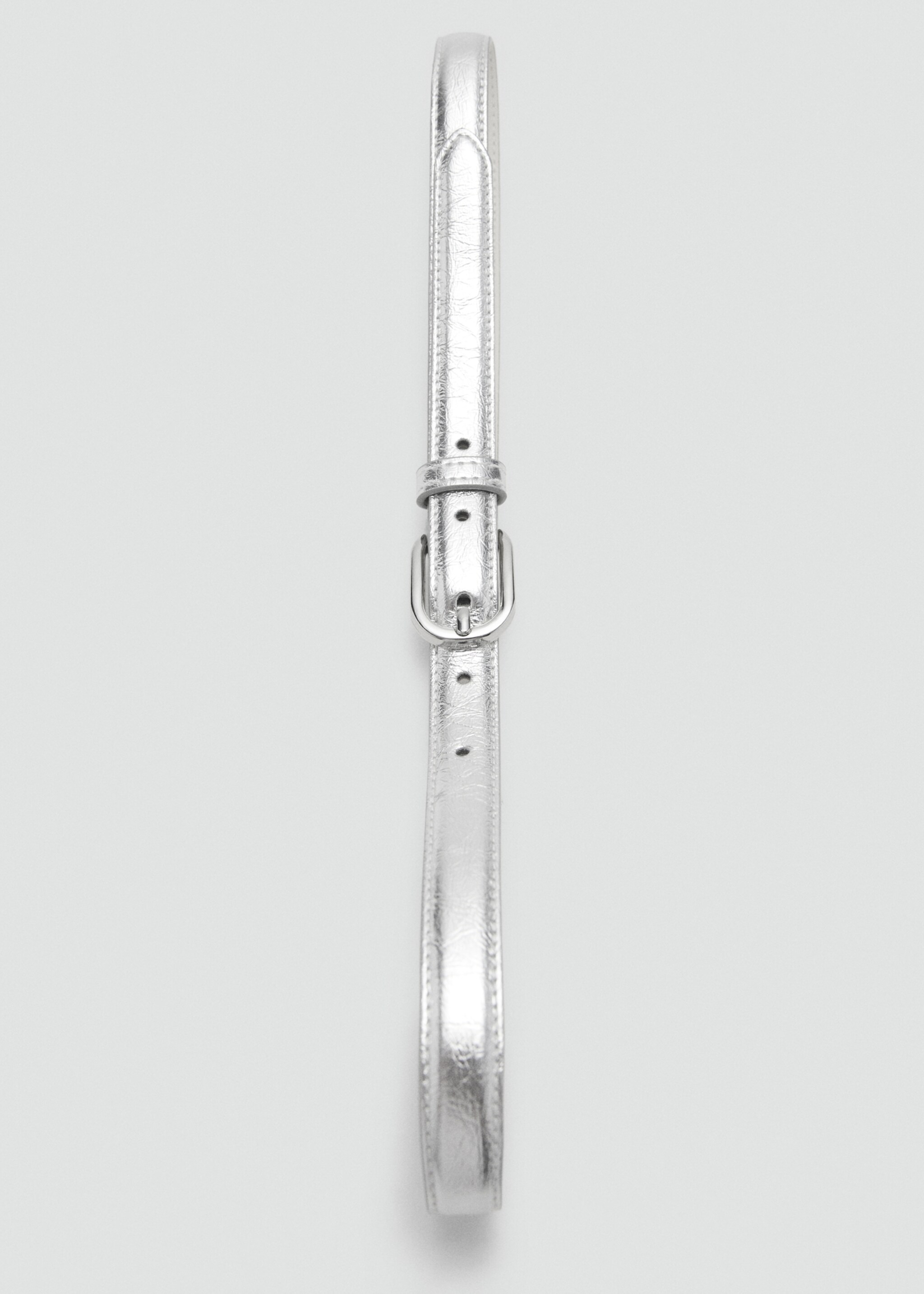 Cinturón hebilla metálica - Detalle del artículo 2, Plata. Ref: 27081199-00.