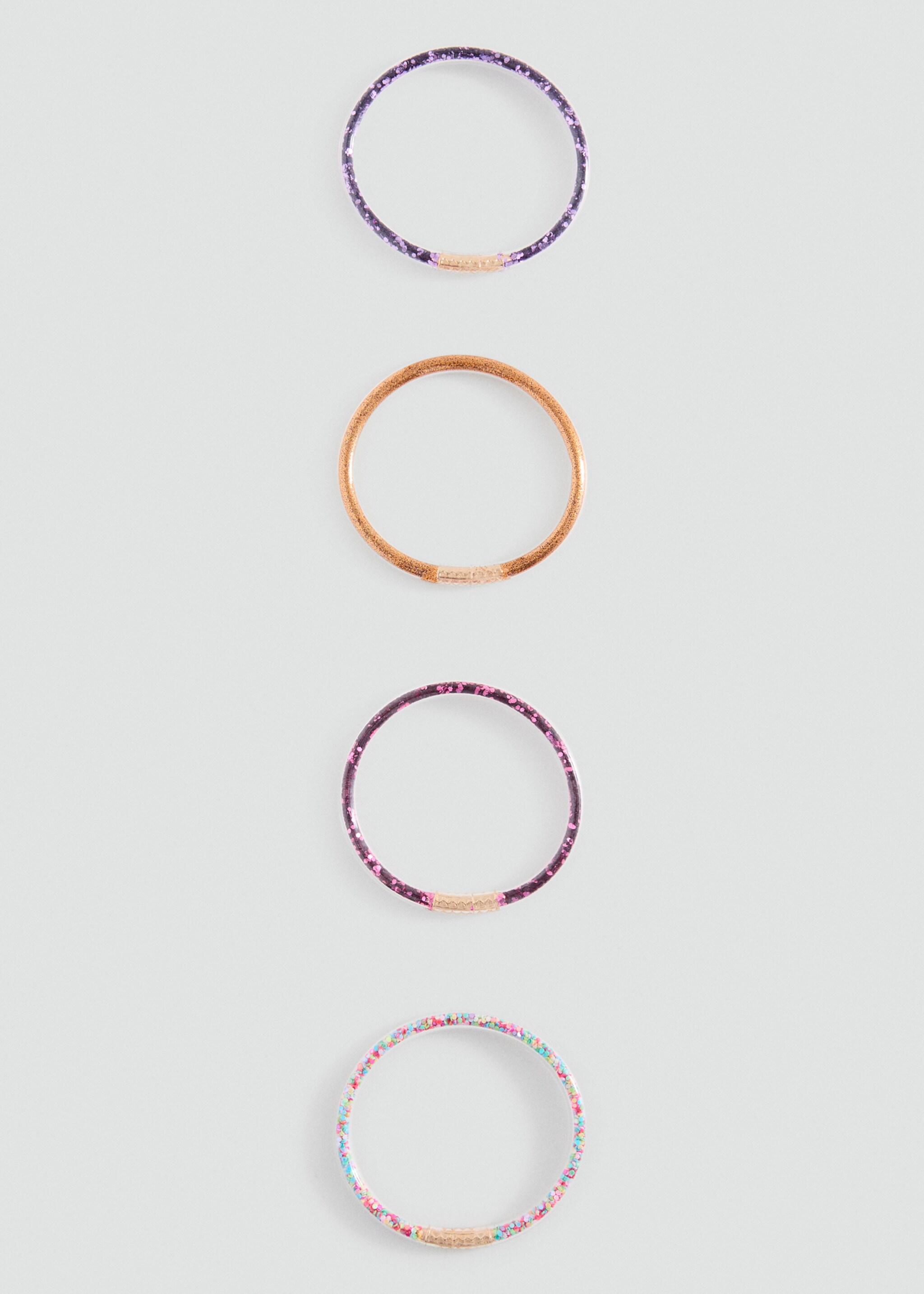 Pack of 4 bracelets - Medium plane, Pink. Ref: 27081202-00.