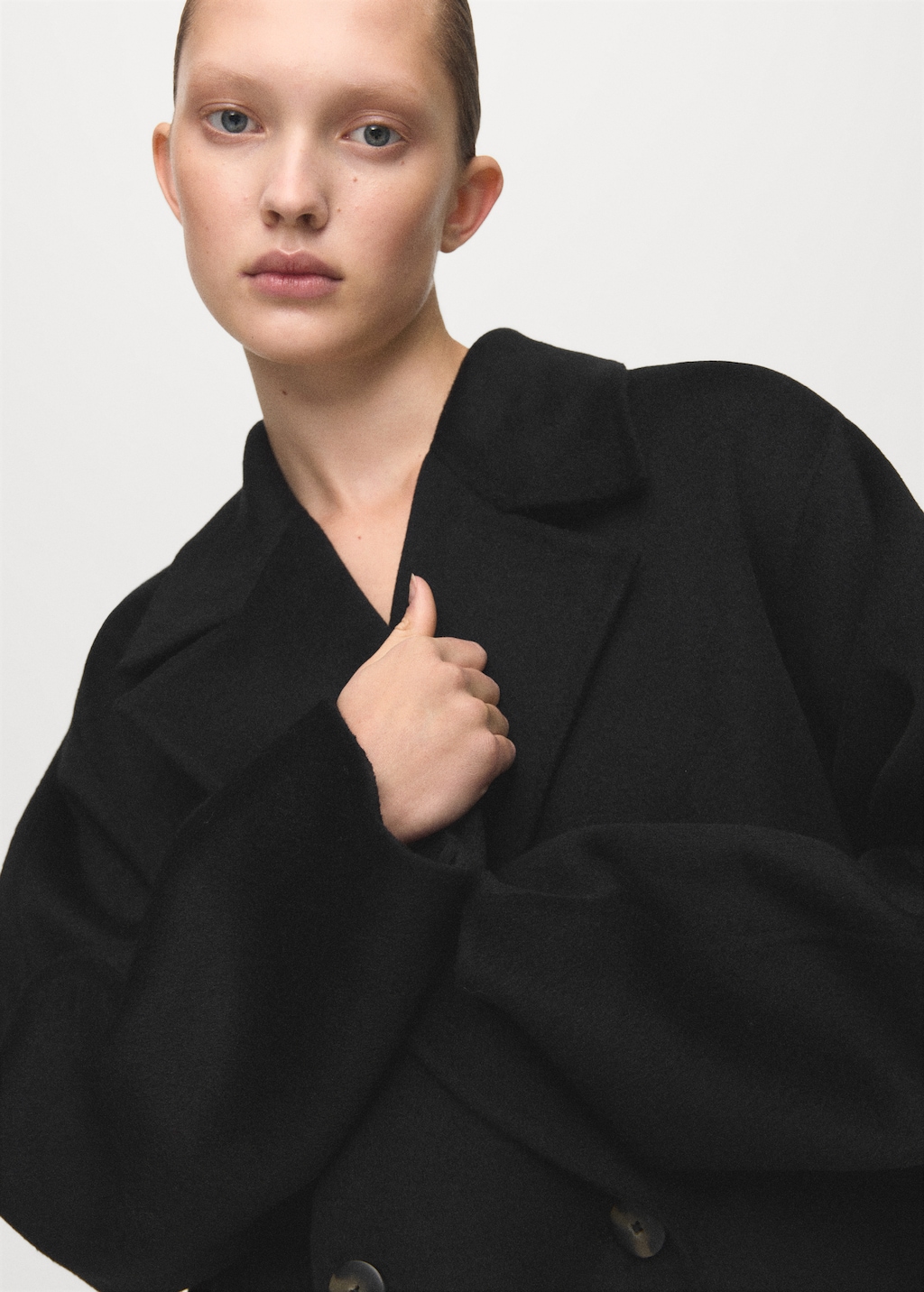 Handmade oversized wool coat