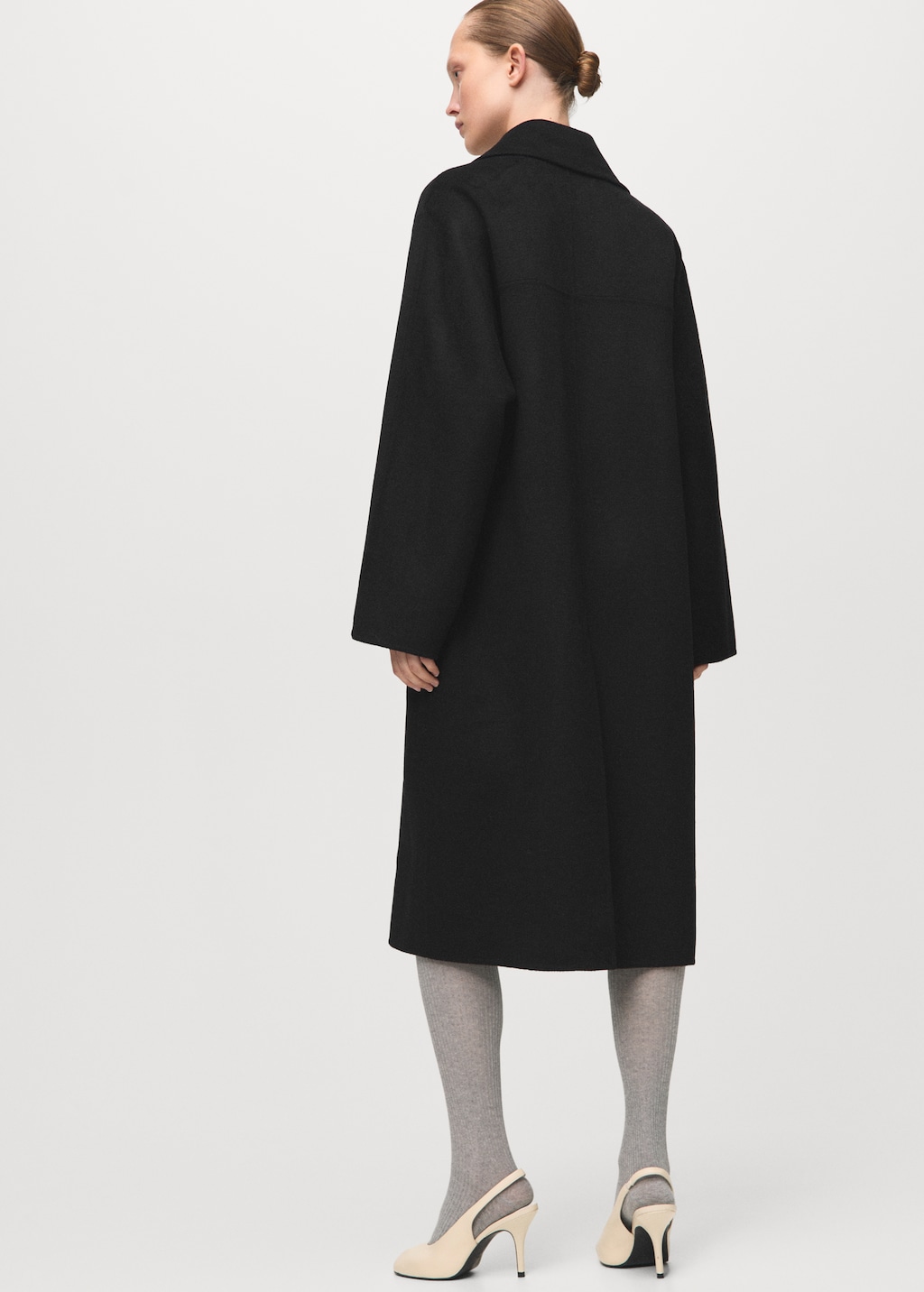 Handmade oversized wool coat