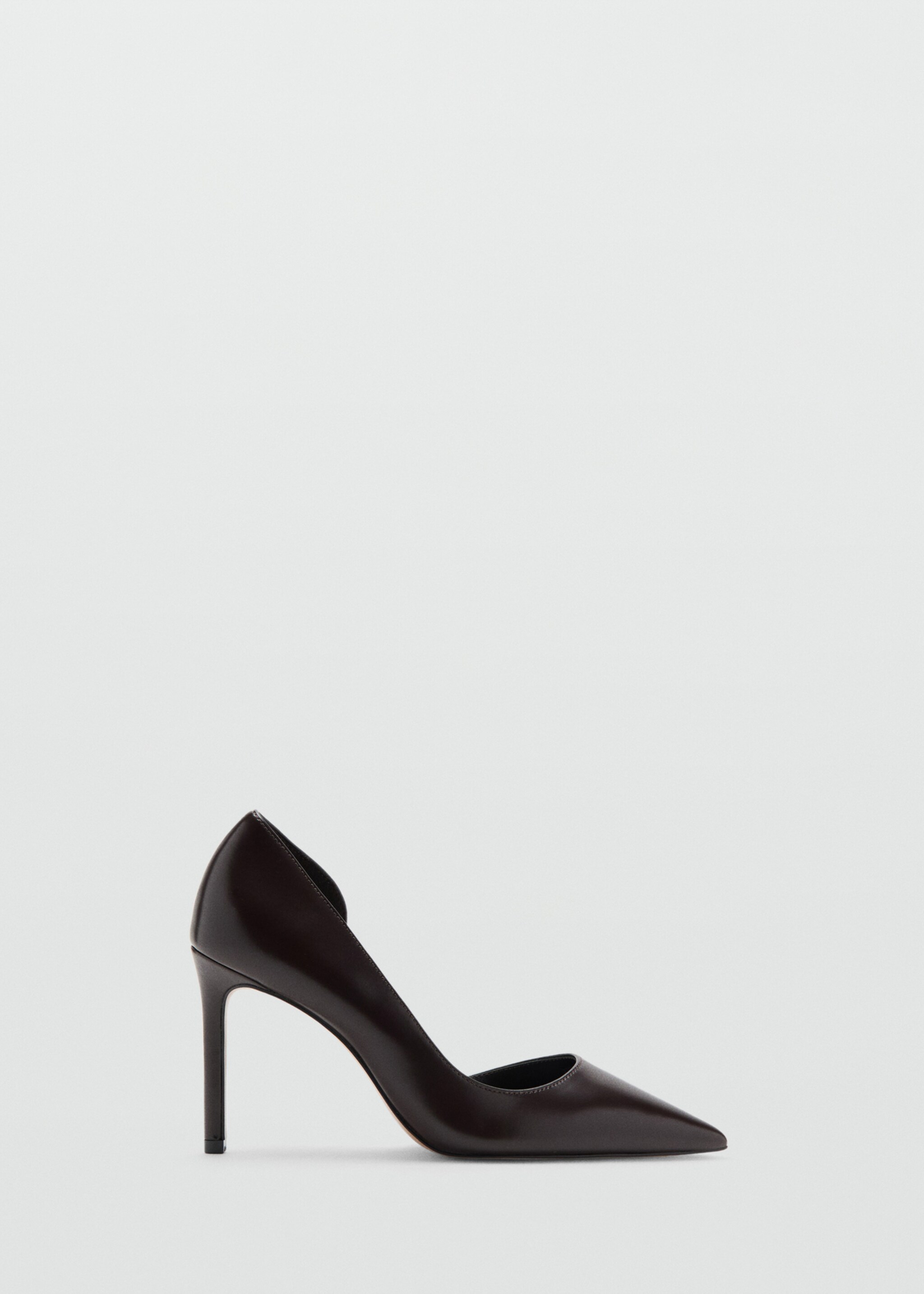 Asymmetrical heeled shoes - Article without model, Chocolate. Ref: 27081208-00.