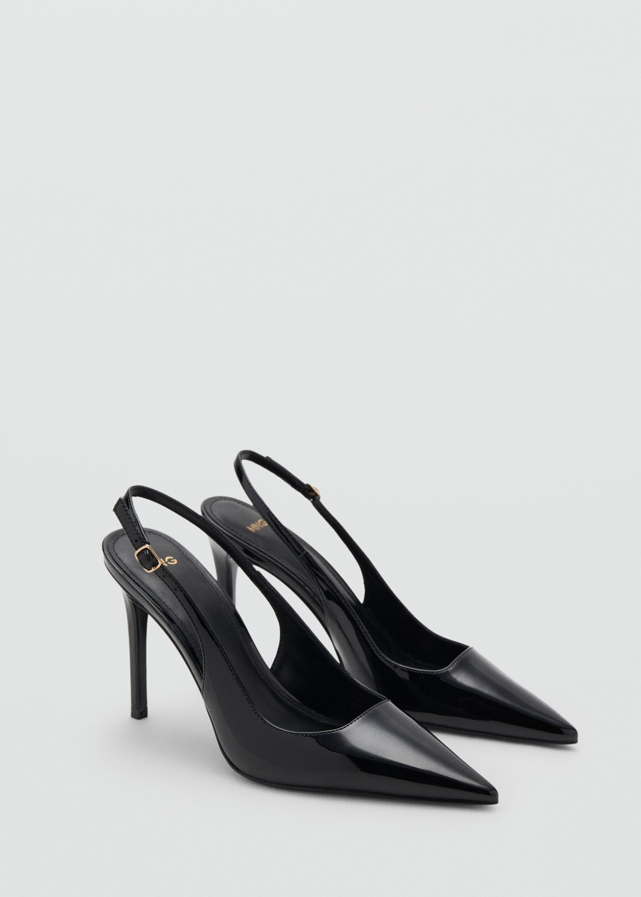 Patent heeled shoes - Medium plane, Black. Ref: 27081209-00.