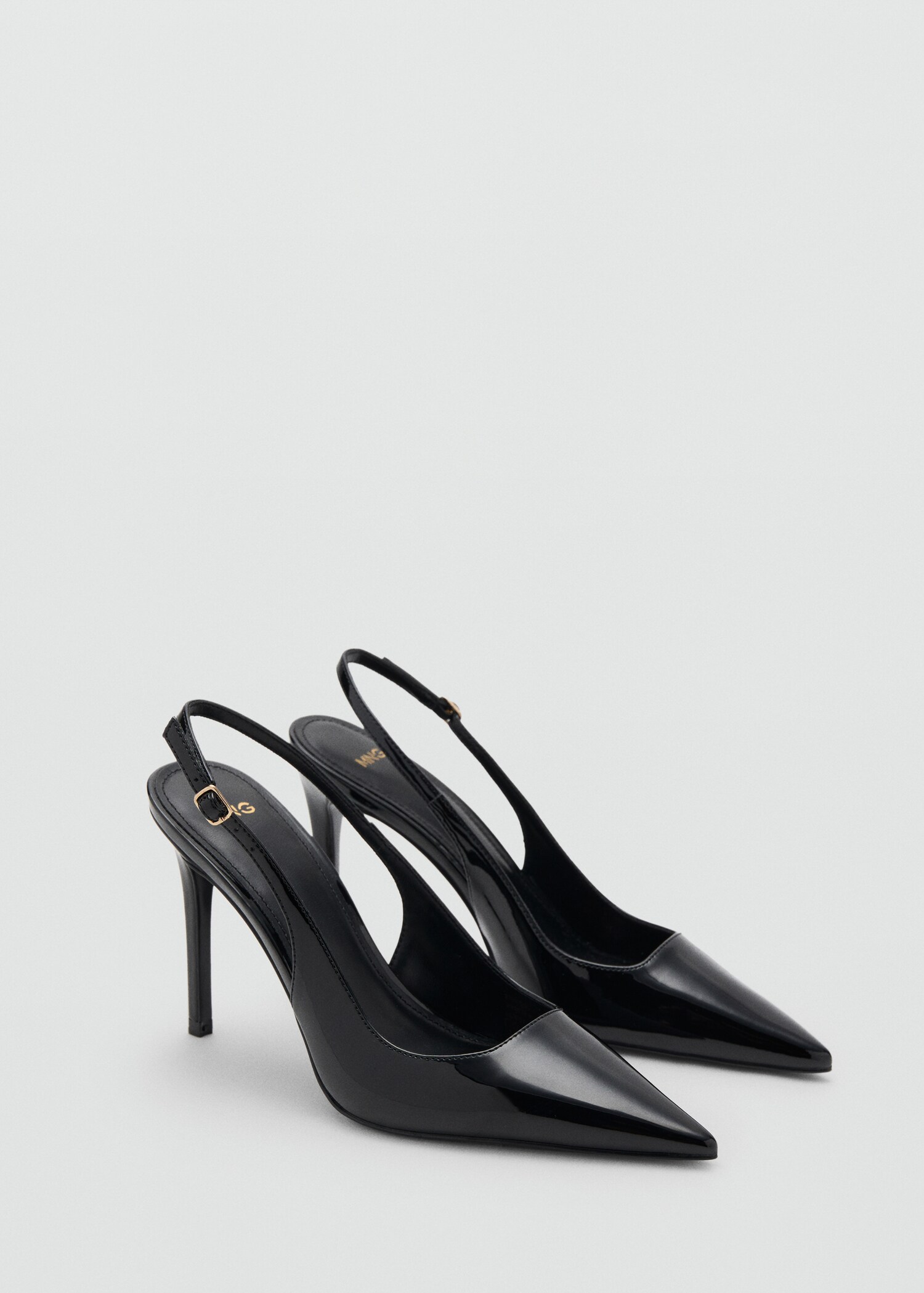 Patent heeled shoes - Medium plane