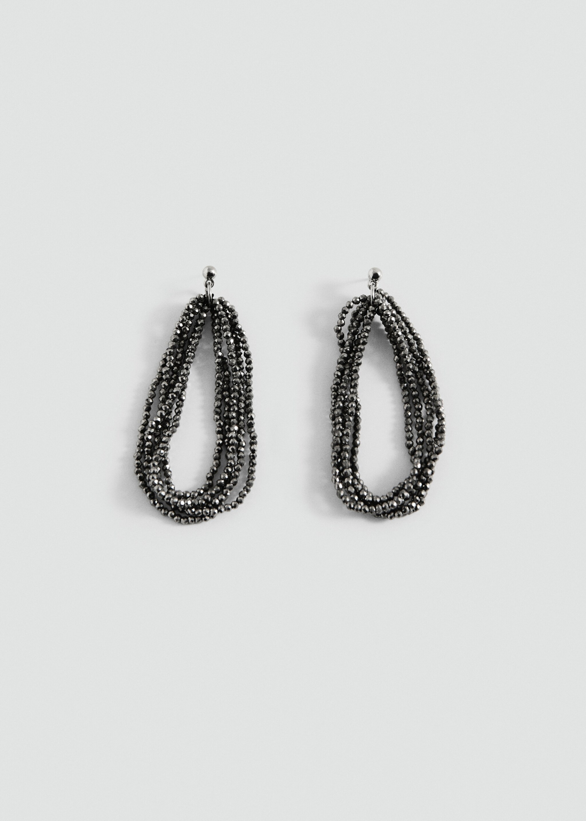 Boucles d'oreilles perles - Article sans modèle, Noir. Ref: 27081212-00.