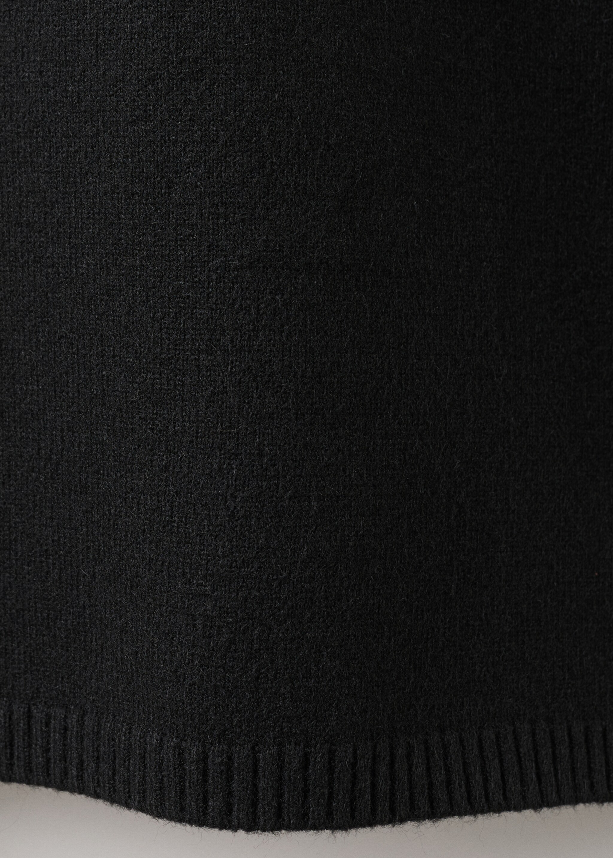Button knit dress - Details of the article 0, Black. Ref: 27081214-00.
