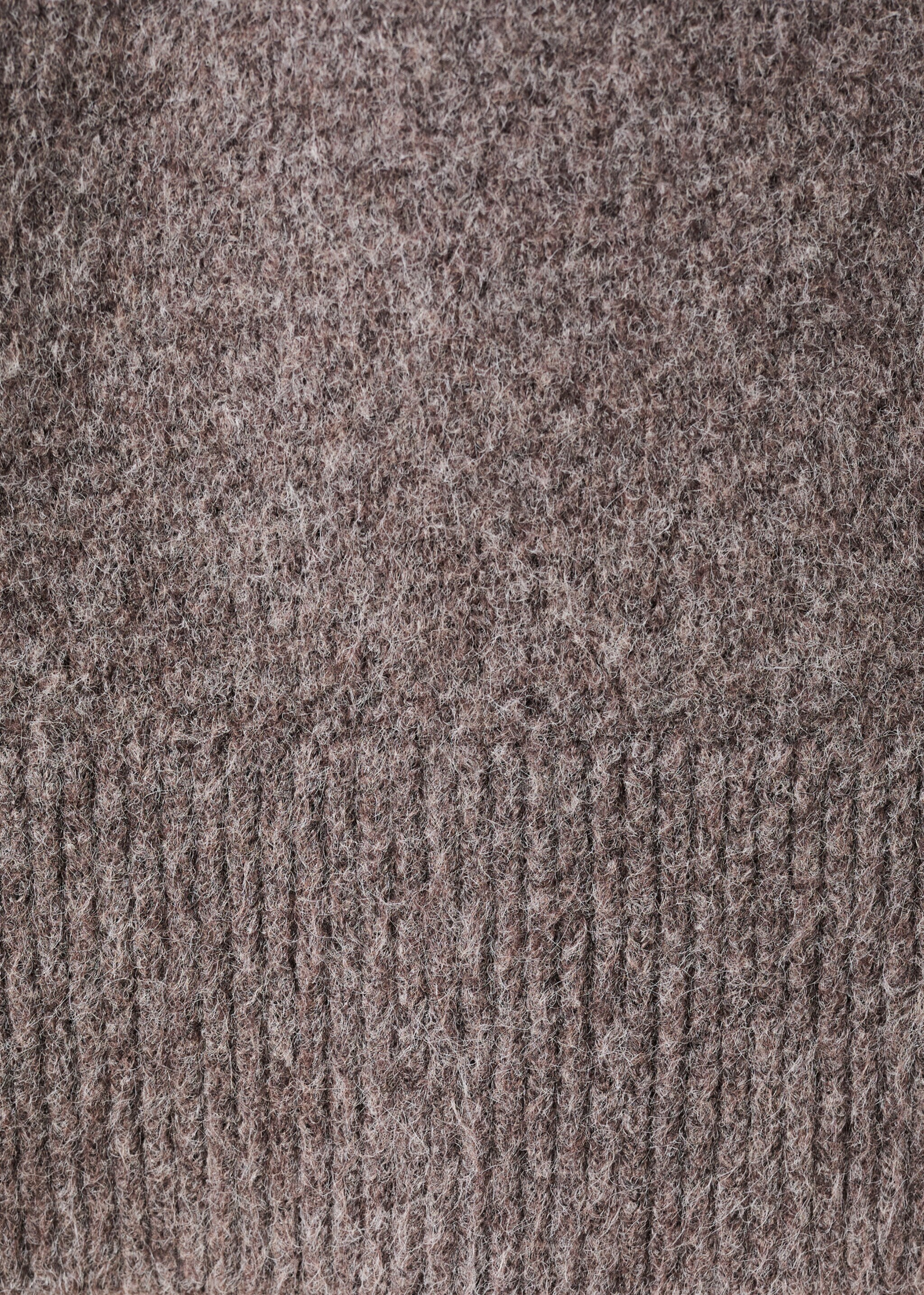 Knitted turtleneck dress - Details of the article 0, Medium Brown. Ref: 27081215-00.