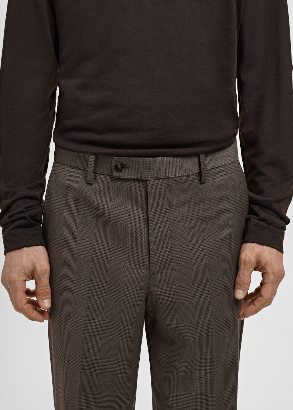 Milan slim-fit suit pants
