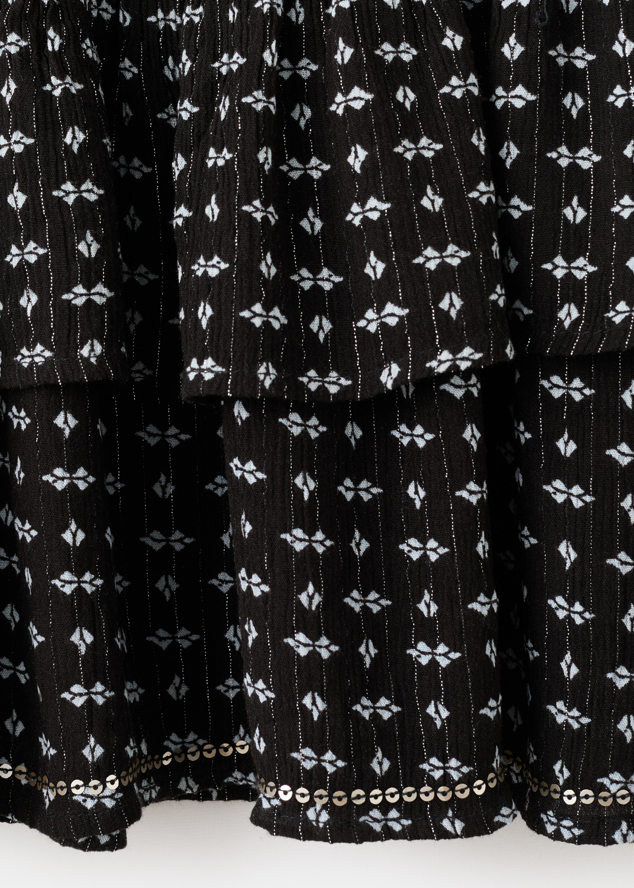 Faldilla estampada lluentons - Detall de l'article 0, Negre. Ref: 27081220-00.