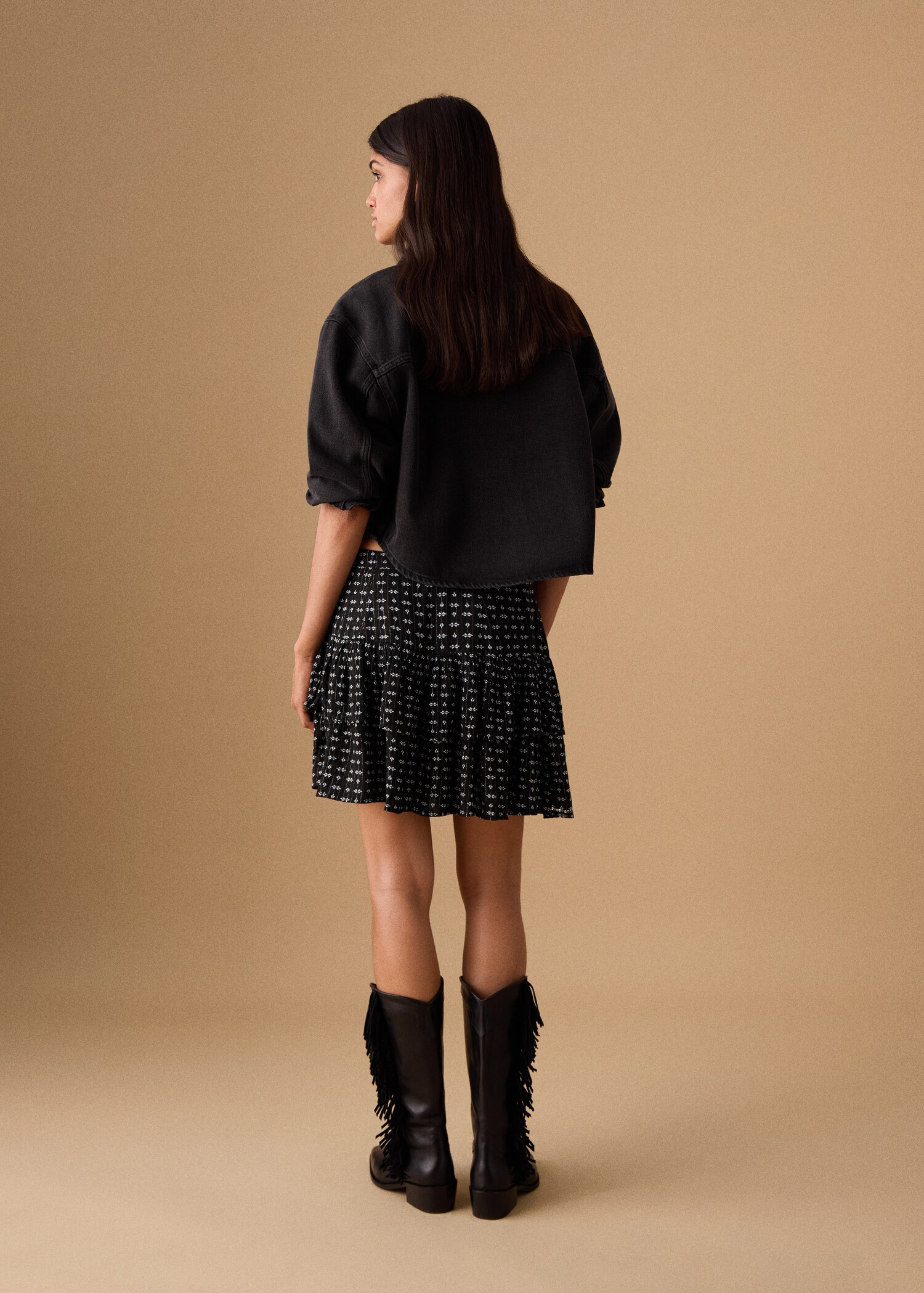 Faldilla estampada lluentons - Revers de l'article