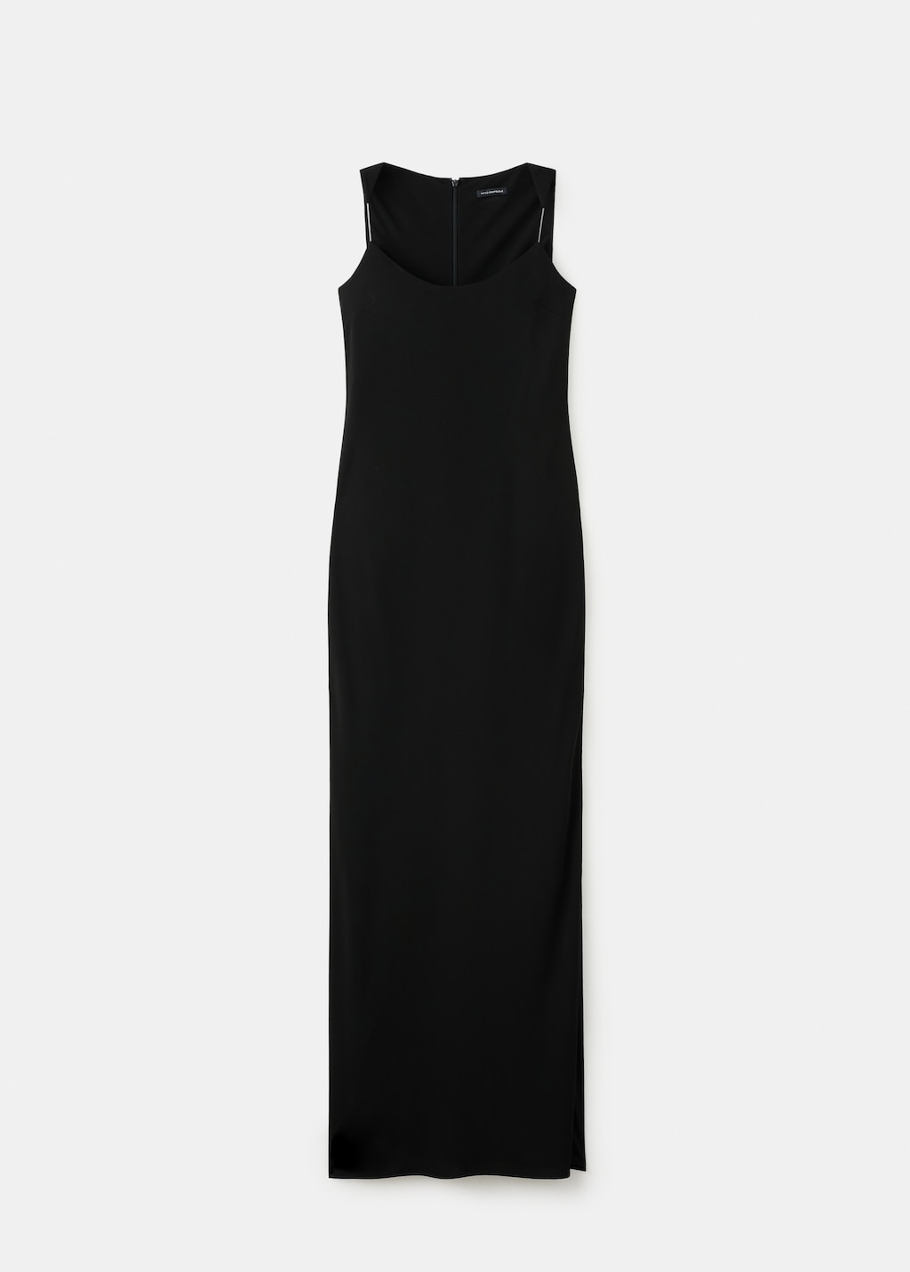 Fitted dress with transparent straps - image 3