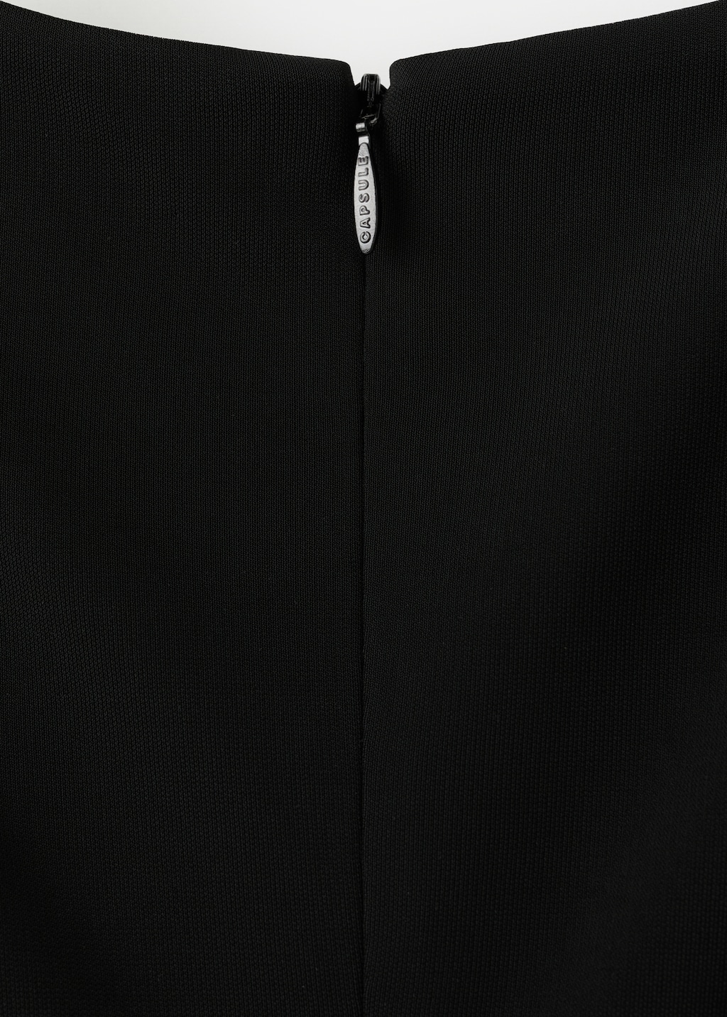 Fitted dress with transparent straps